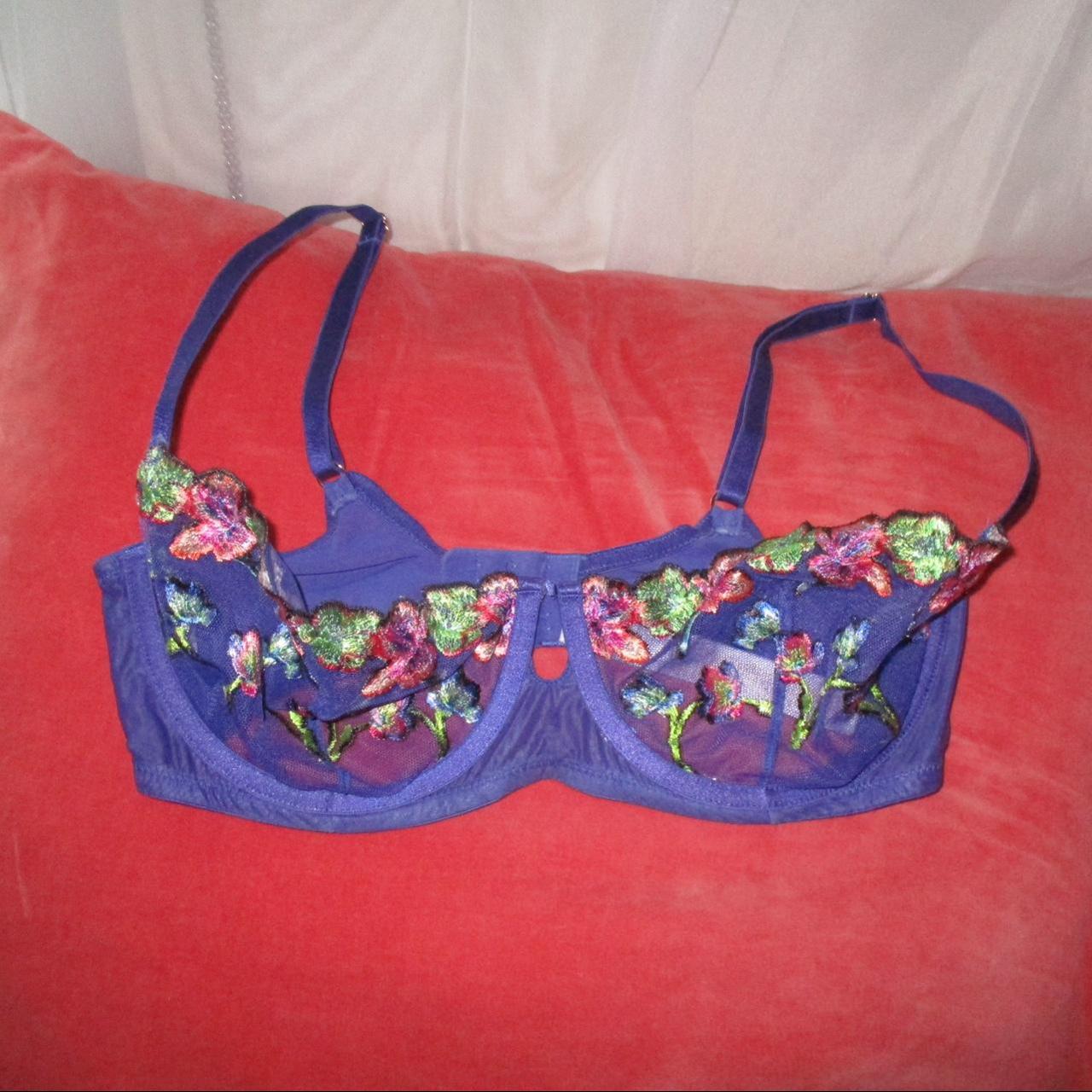 Savage x Fenty Women's Purple Bra Depop