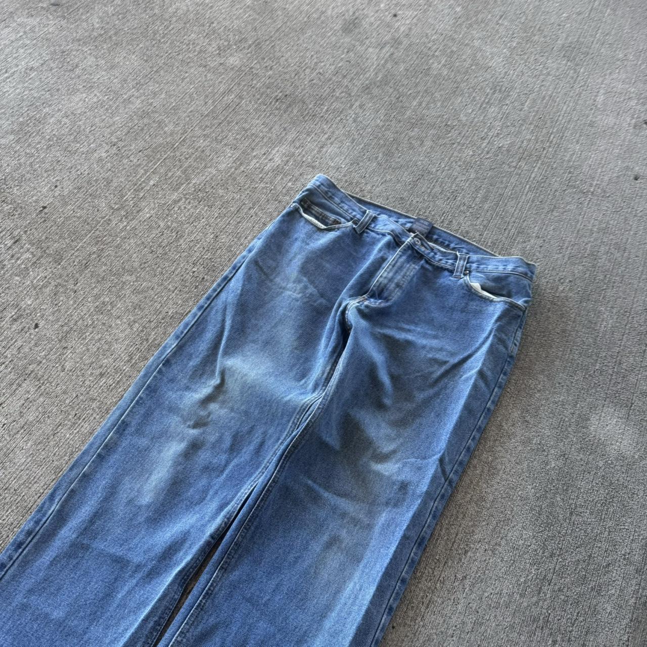 Vintage Y2K Baggy Skater Jeans 34x32 9 inch... Depop