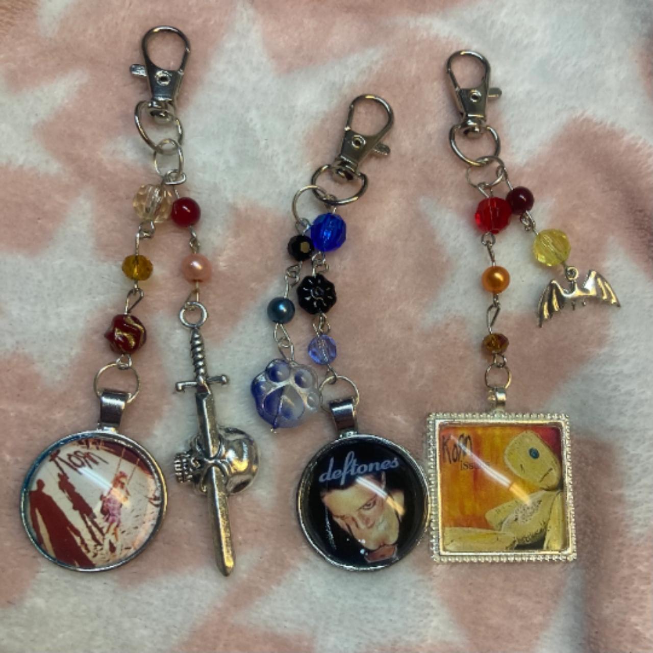 nu metal keychain set only one available! (korn,... - Depop