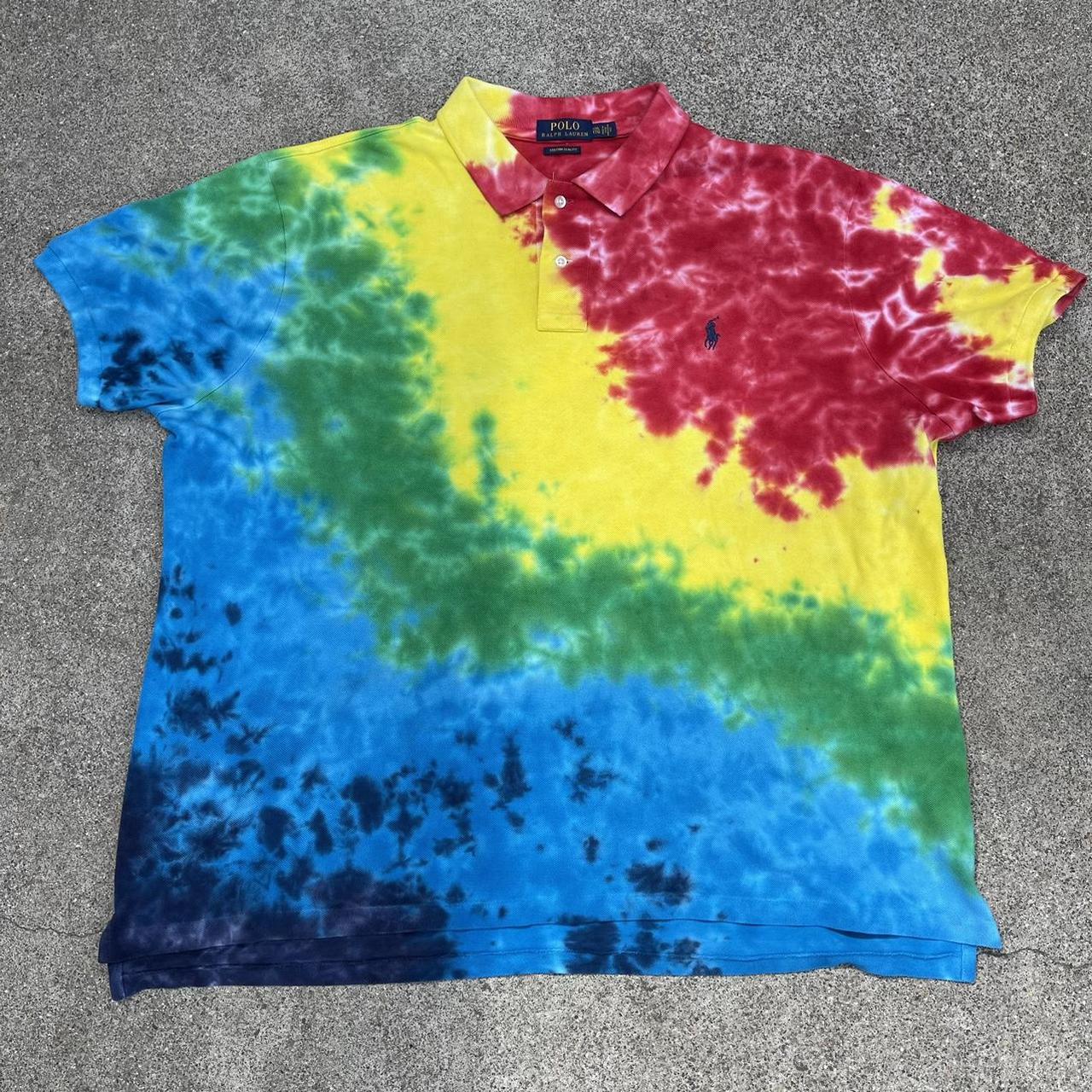 Tie dye hotsell shirt ralph lauren