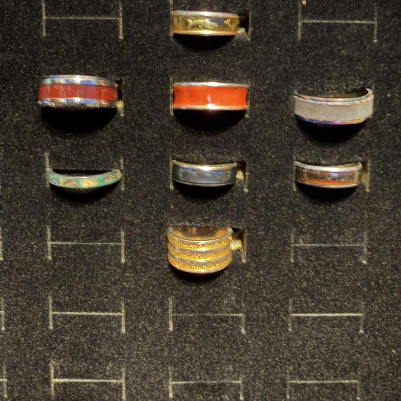 Men's Ring - Multi/Silver – Assorted stackable ri… - image 1