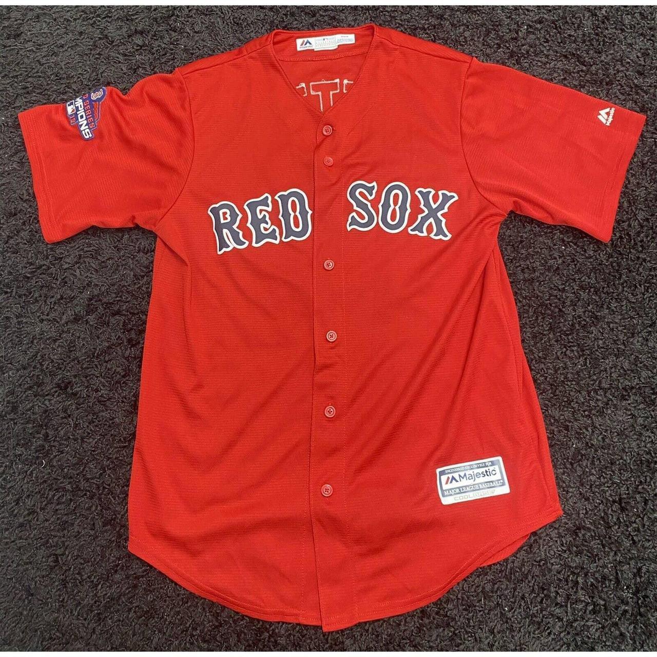 Men's Boston Red Sox Mookie Betts Majestic White 2018 World Series