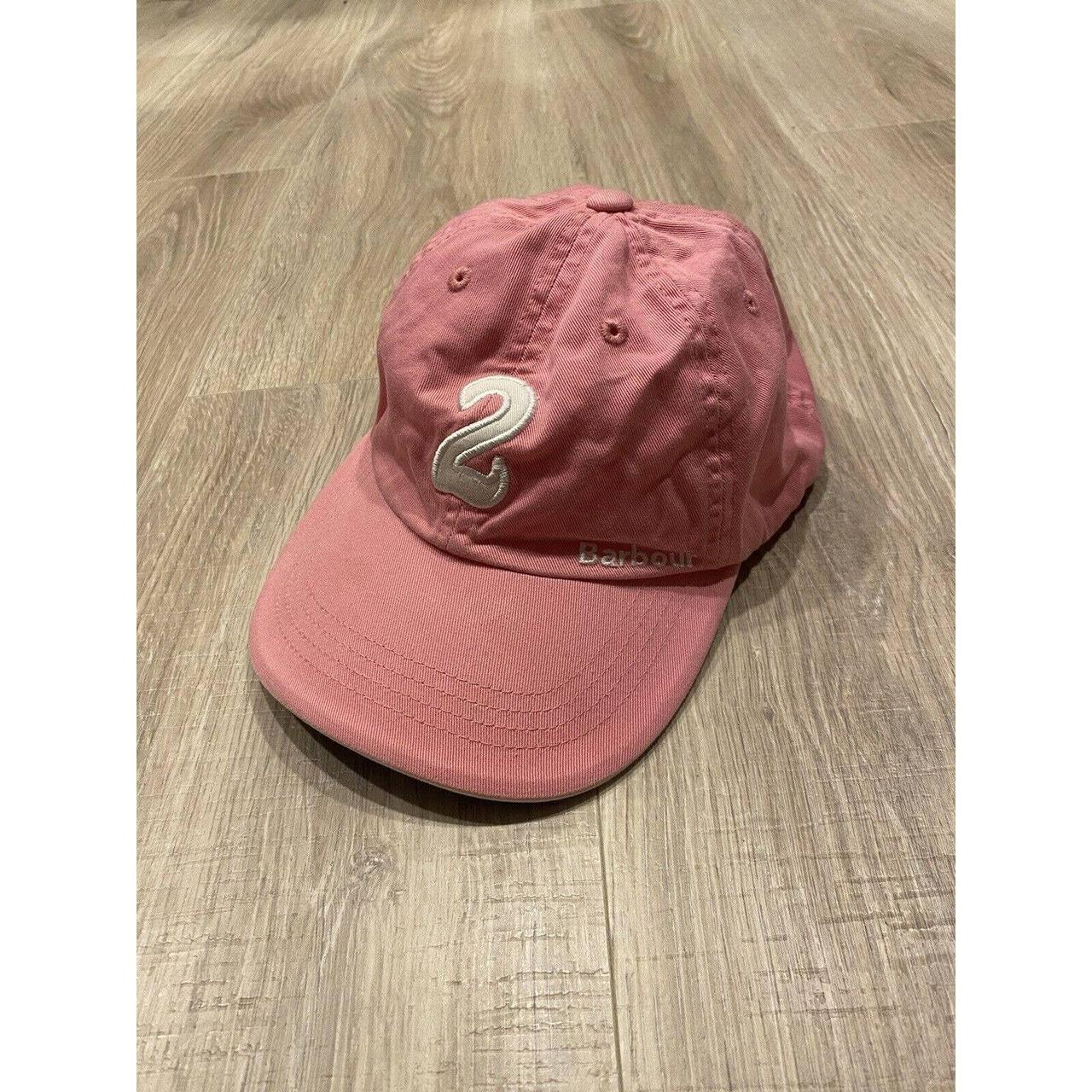 barbour pink hat