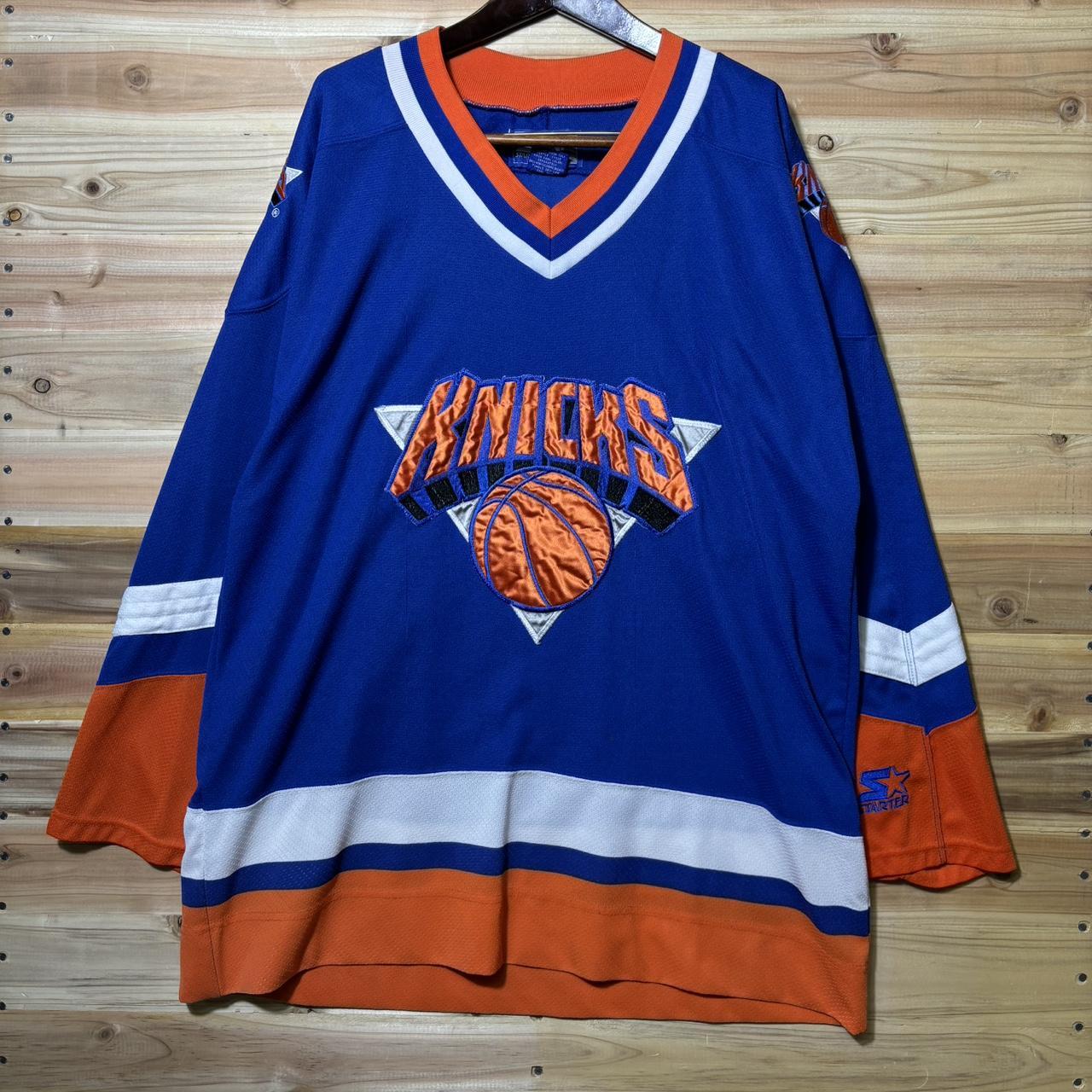 vintage knicks hockey jersey Size XL By. Depop