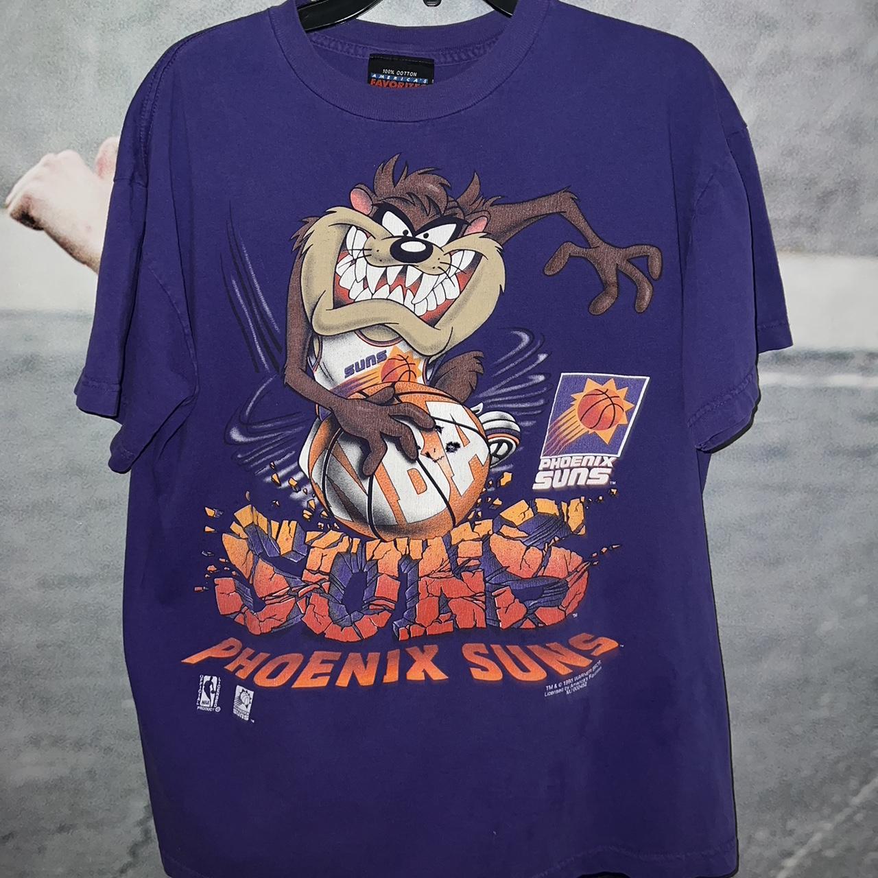 Looney Tunes Men S Purple And Orange T Shirt Depop