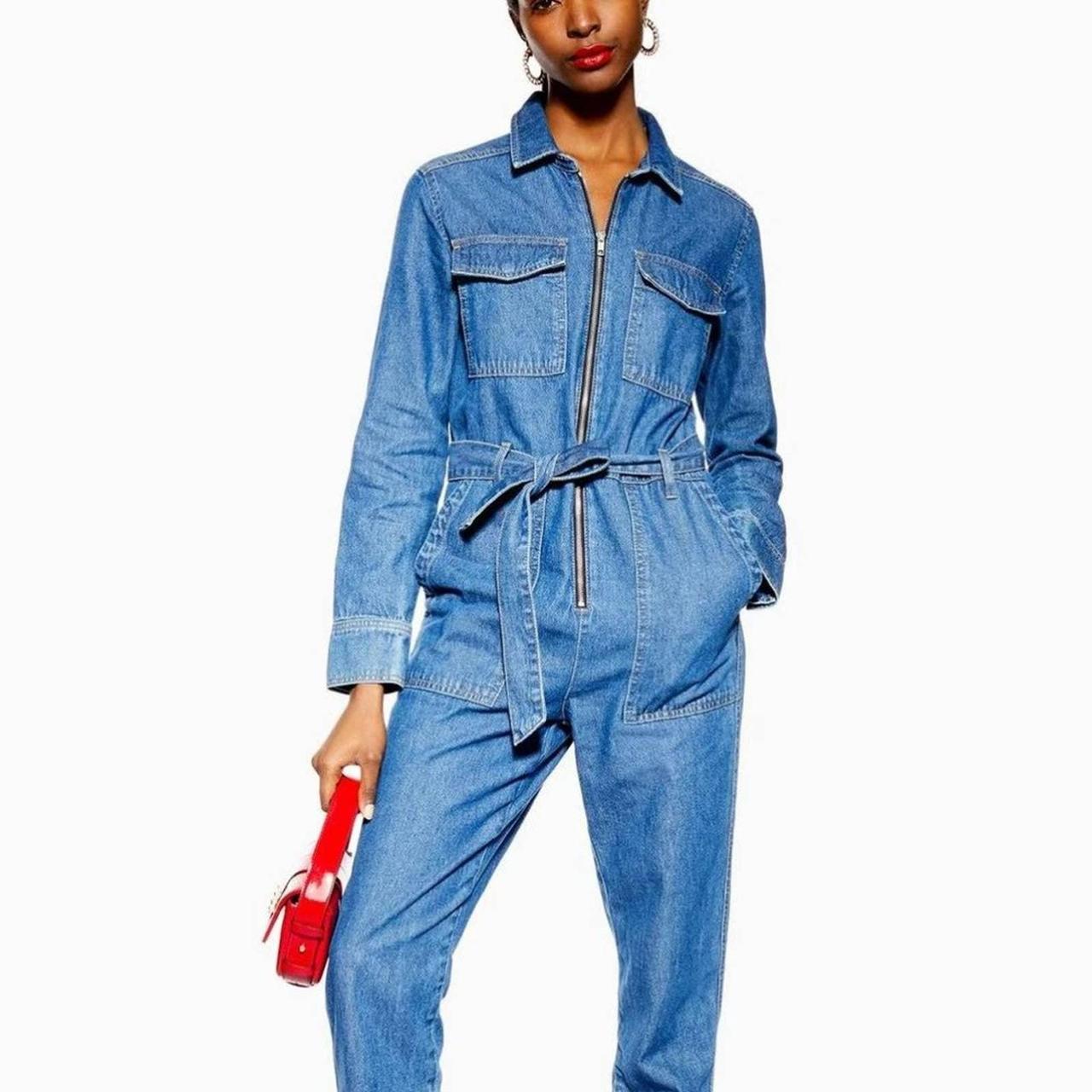 Topshop zip hot sale up boiler suit