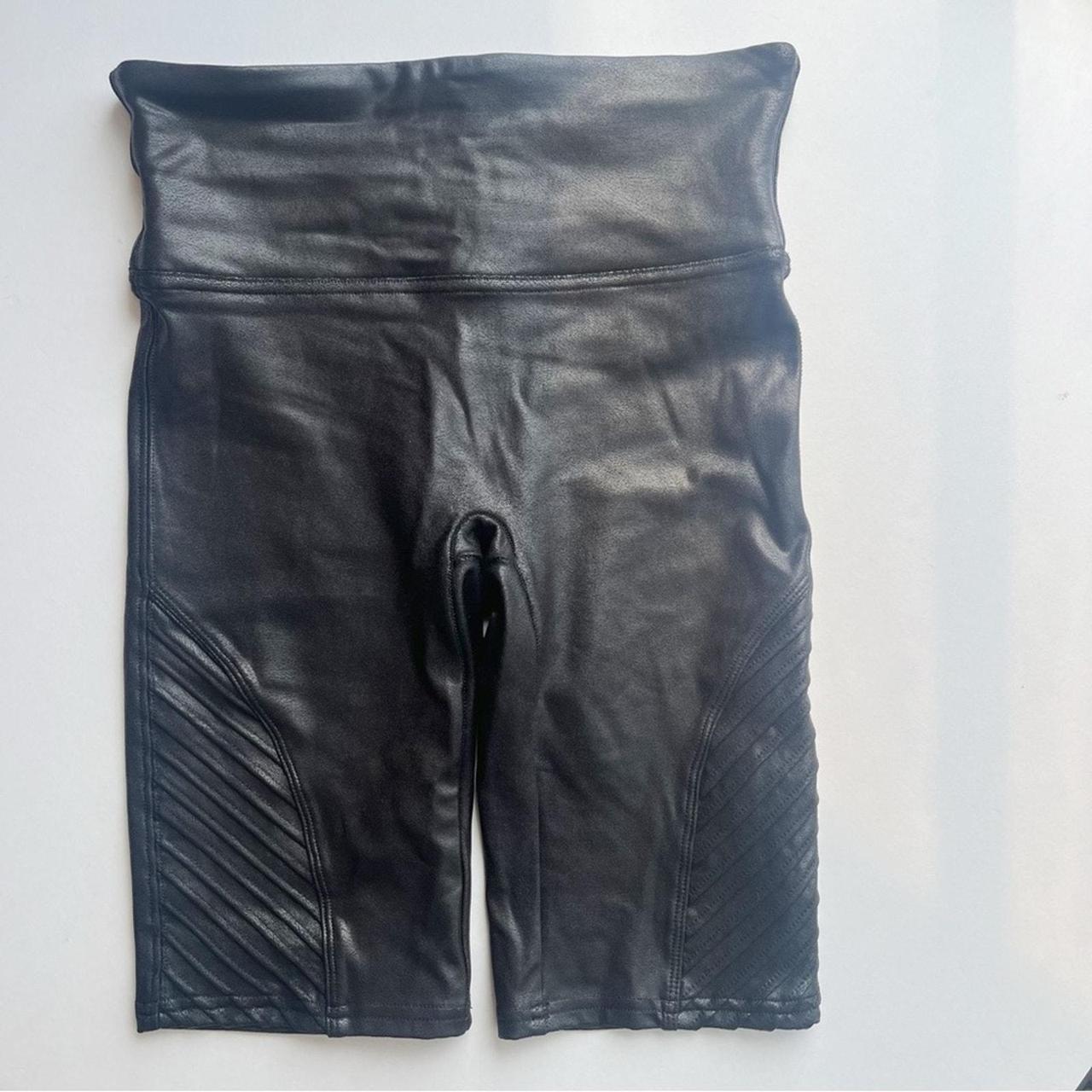 Spanx Women's Shorts Black S – SPANX Moto Faux Leather Biker