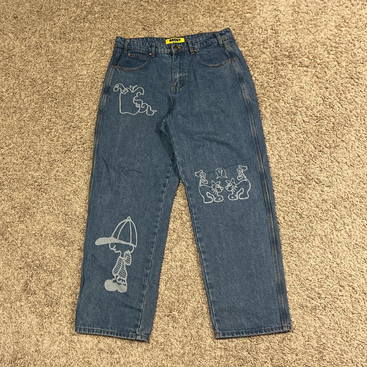 Butter Goods Jeans Size 32 Baggy Fit Only Worn... - Depop