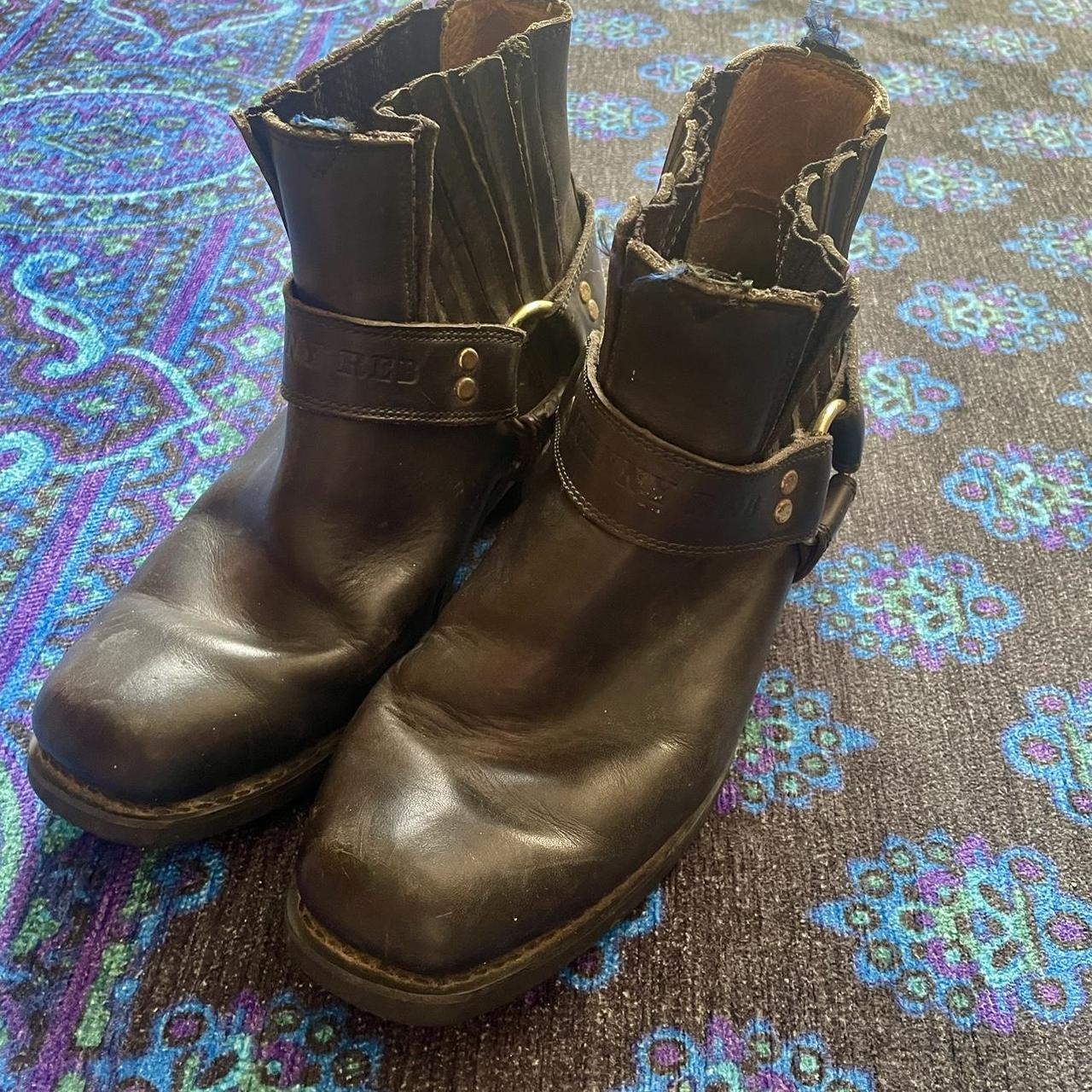 Johnny reb biker boots - Depop