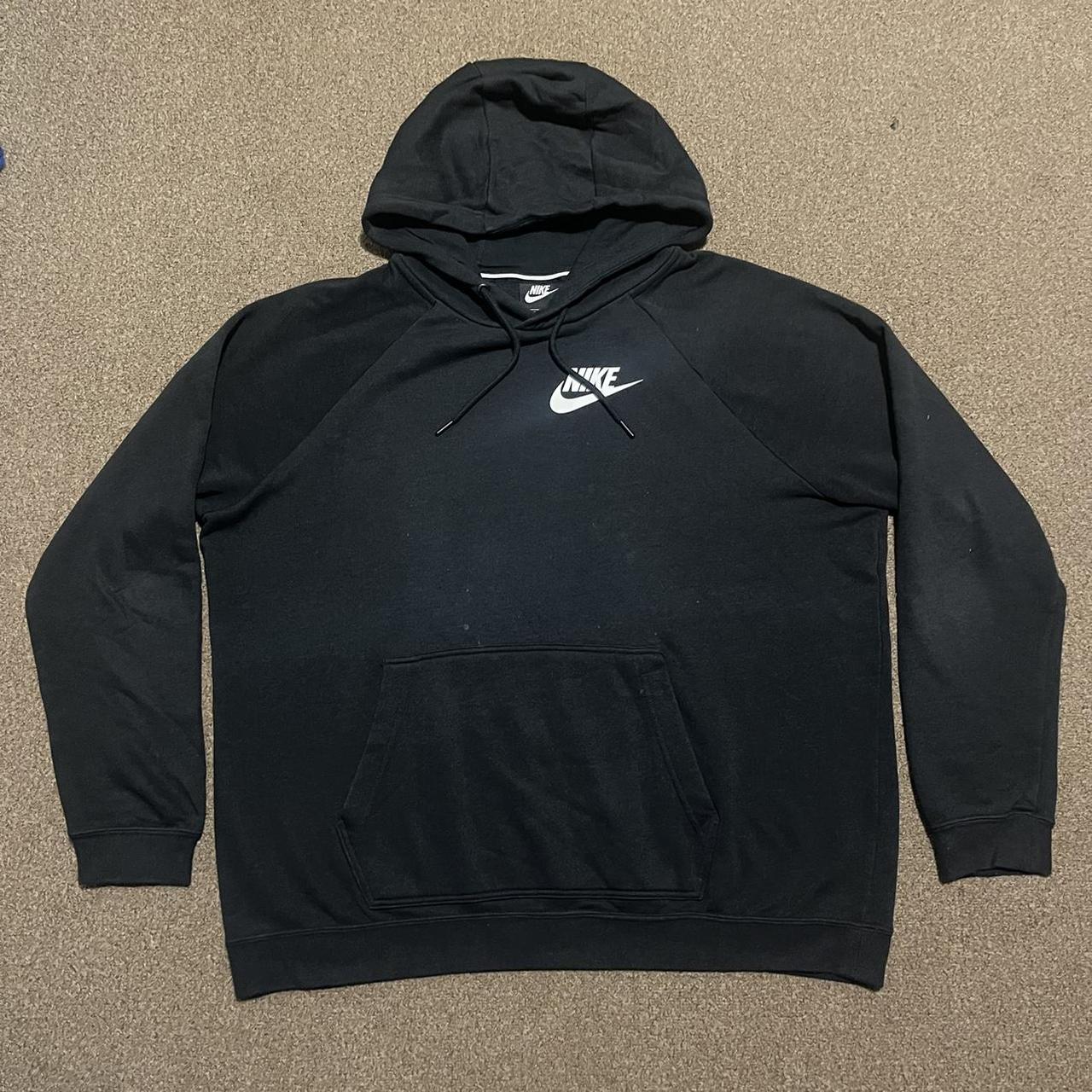 triple nike logo hoodie