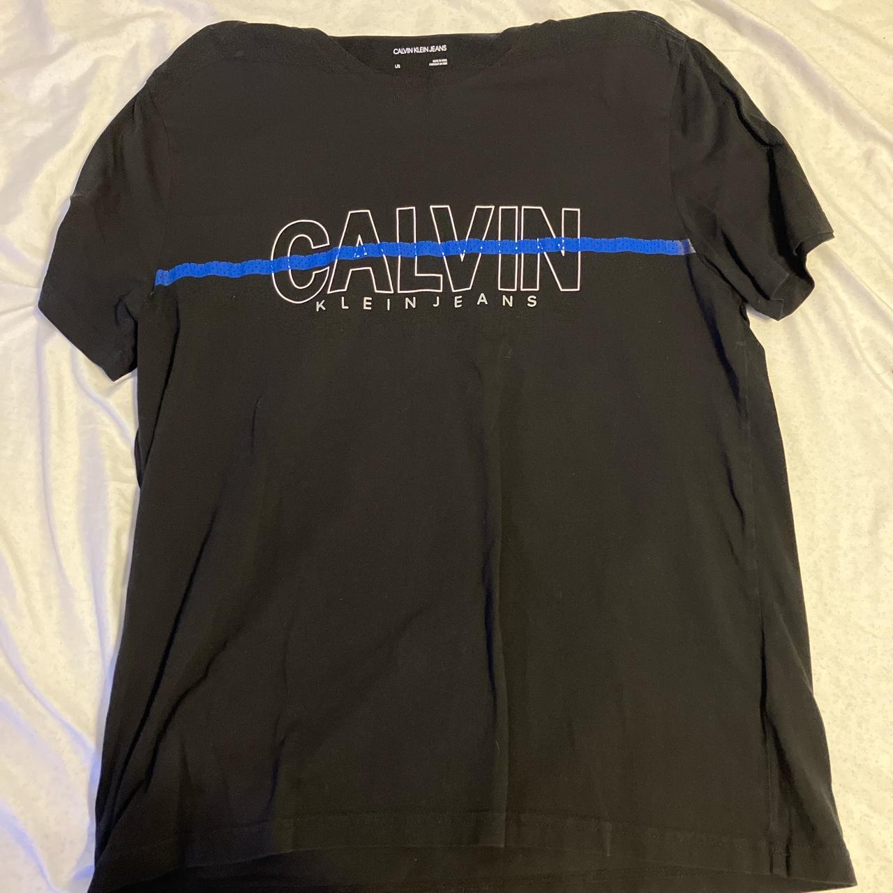 Calvin Klein Men's Black T-shirt | Depop