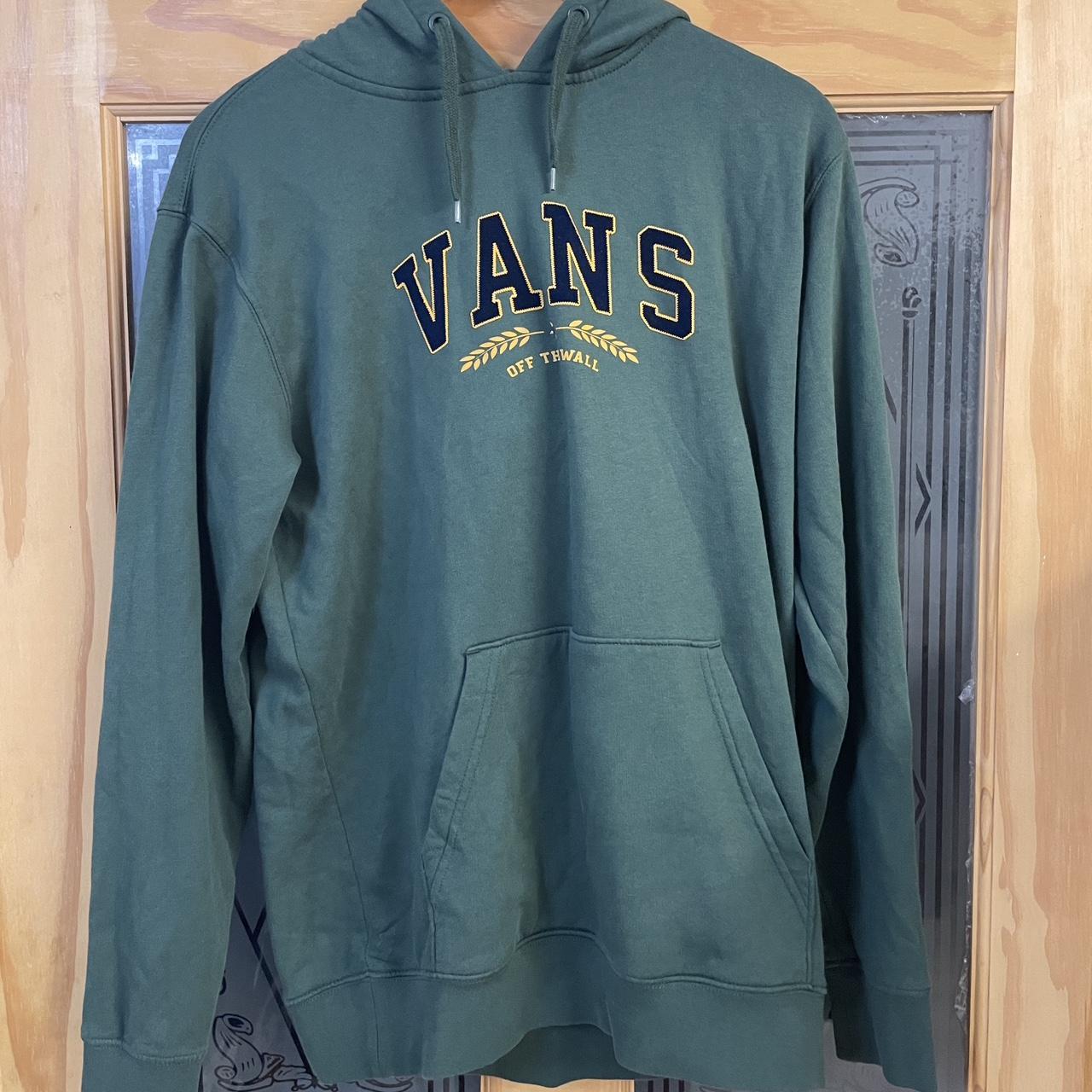 Vans green and yellow 2025 hoodie