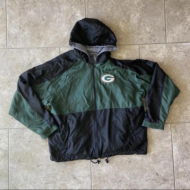 Vintage Green-bay Packers Winter Jacket, Men's - Depop