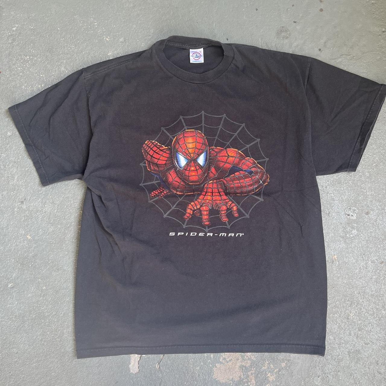 Vintage 2002 Spider-Man promo shirt 22x29 - Depop