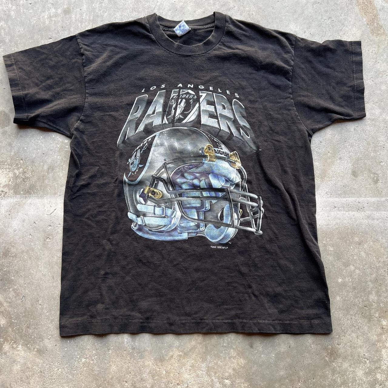 Vintage 1996 Oakland Raiders Tee Size: - Depop