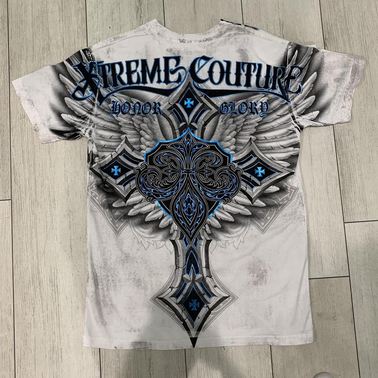 XTREME COUTURE BY AFFLICTION Y2K ANGEL WING CROSS... - Depop