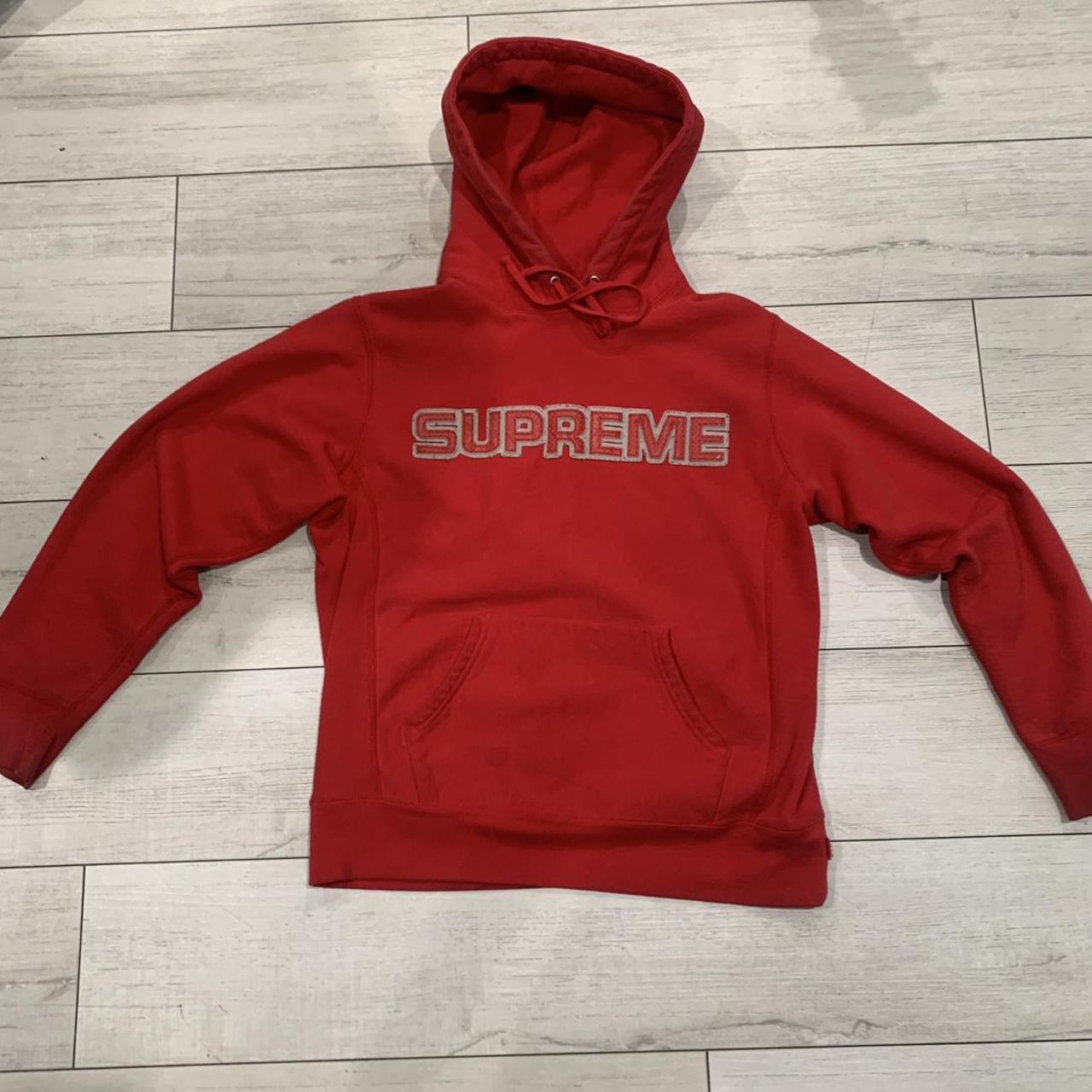 Vintage 2018 Supreme Hoodie Red ️DONT BUY, DM ME... Depop