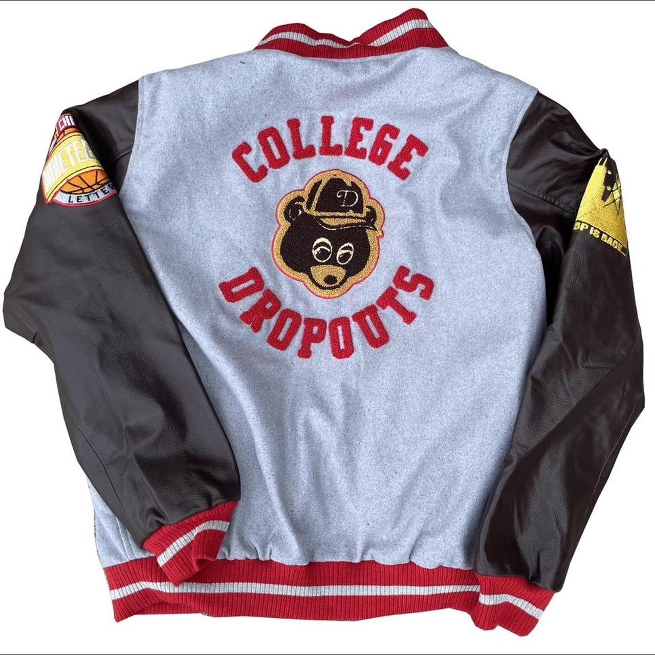 Kanye West College Dropout Varsity Jacket SIZE M... - Depop