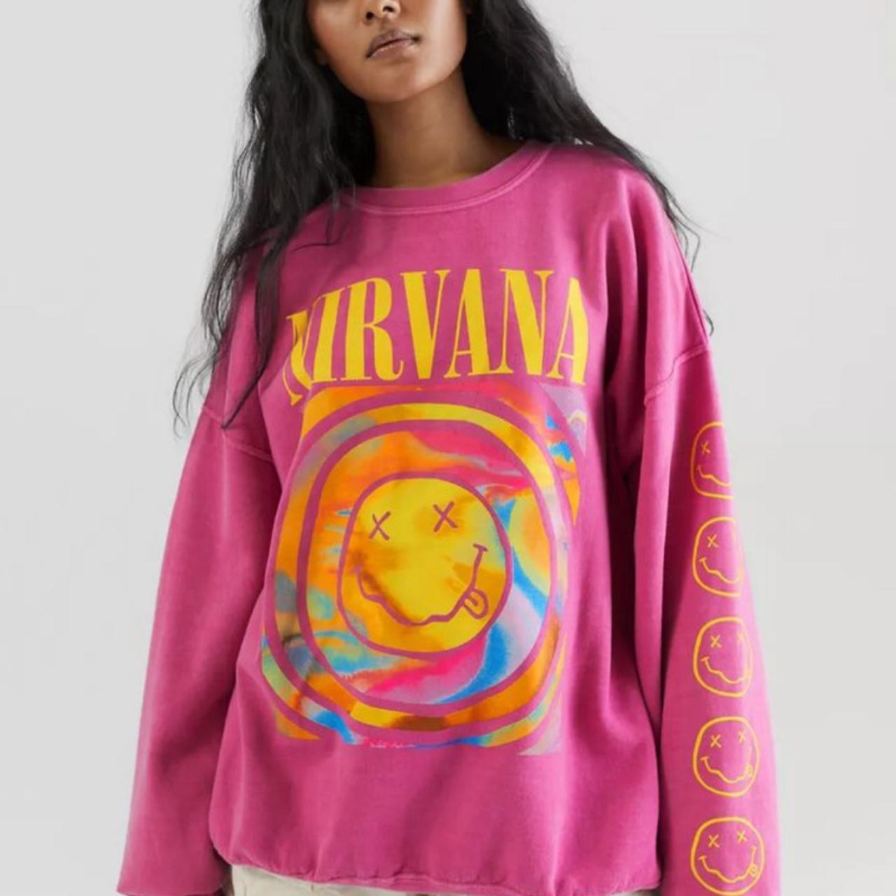 Pink Nirvana Crewneck - Depop