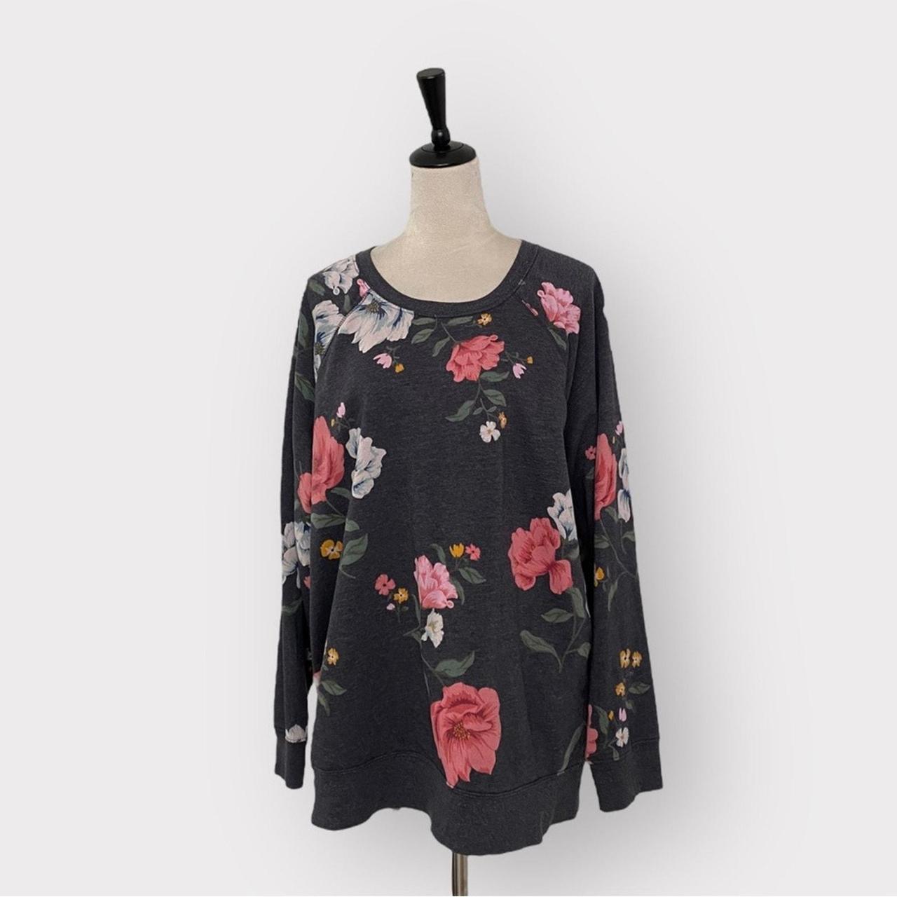 Old navy floral sweatshirt hotsell