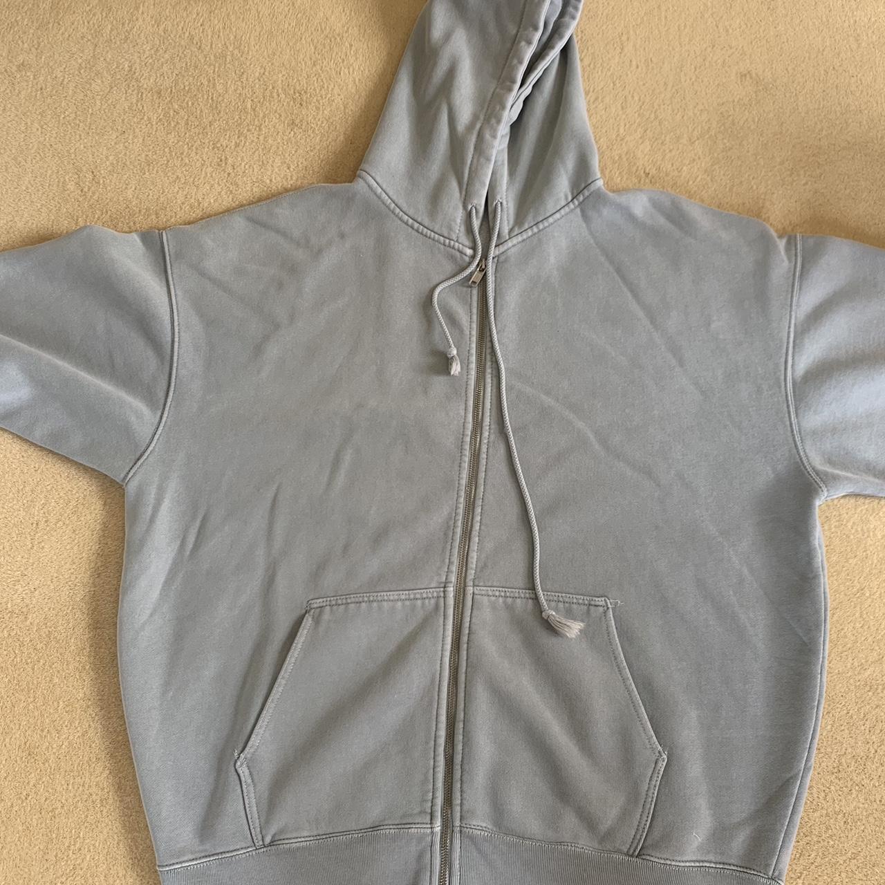 Brandy Melville dark sage Carla hoodie Oversized... Depop