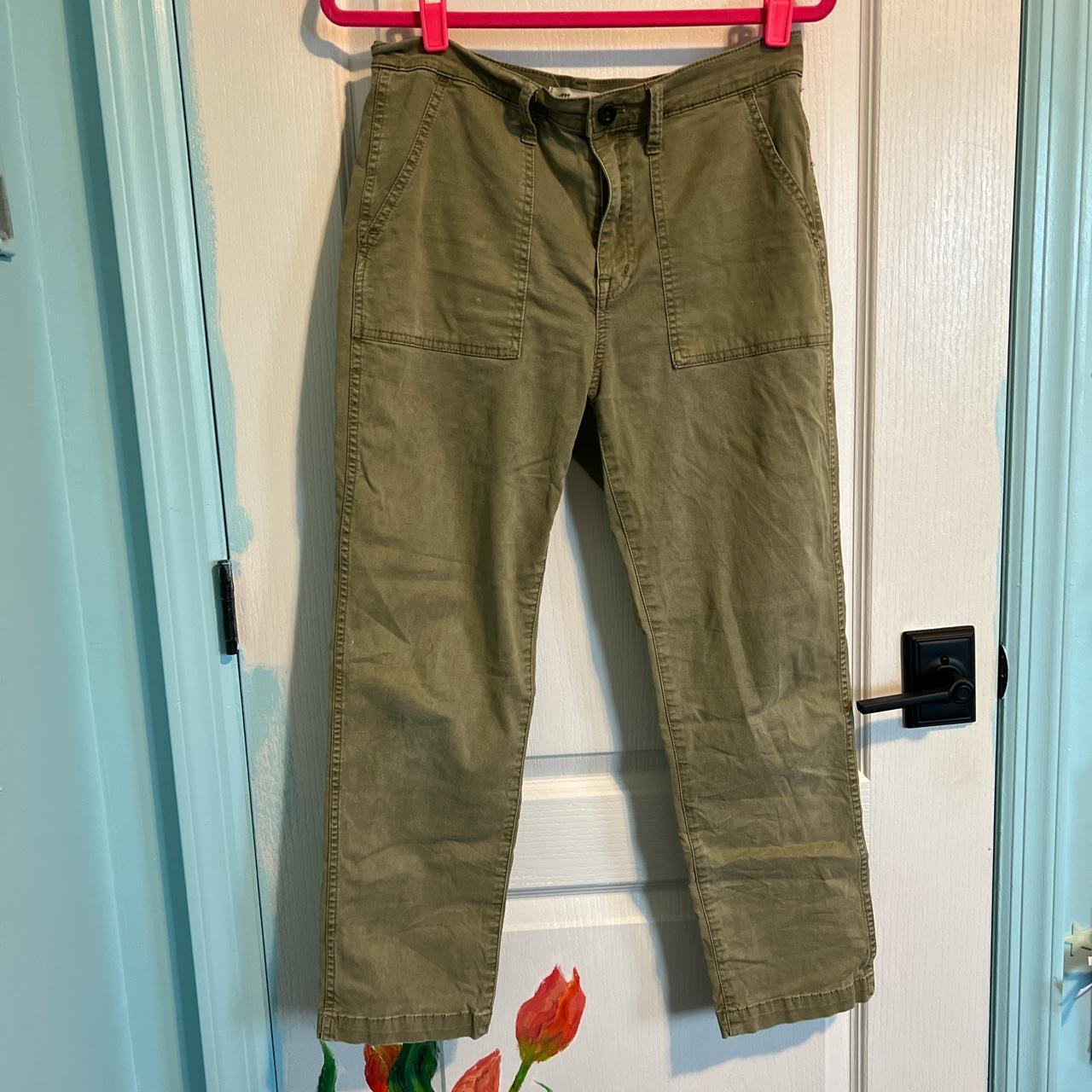 Zac & Rachel orange stretchy capri pants Size - Depop