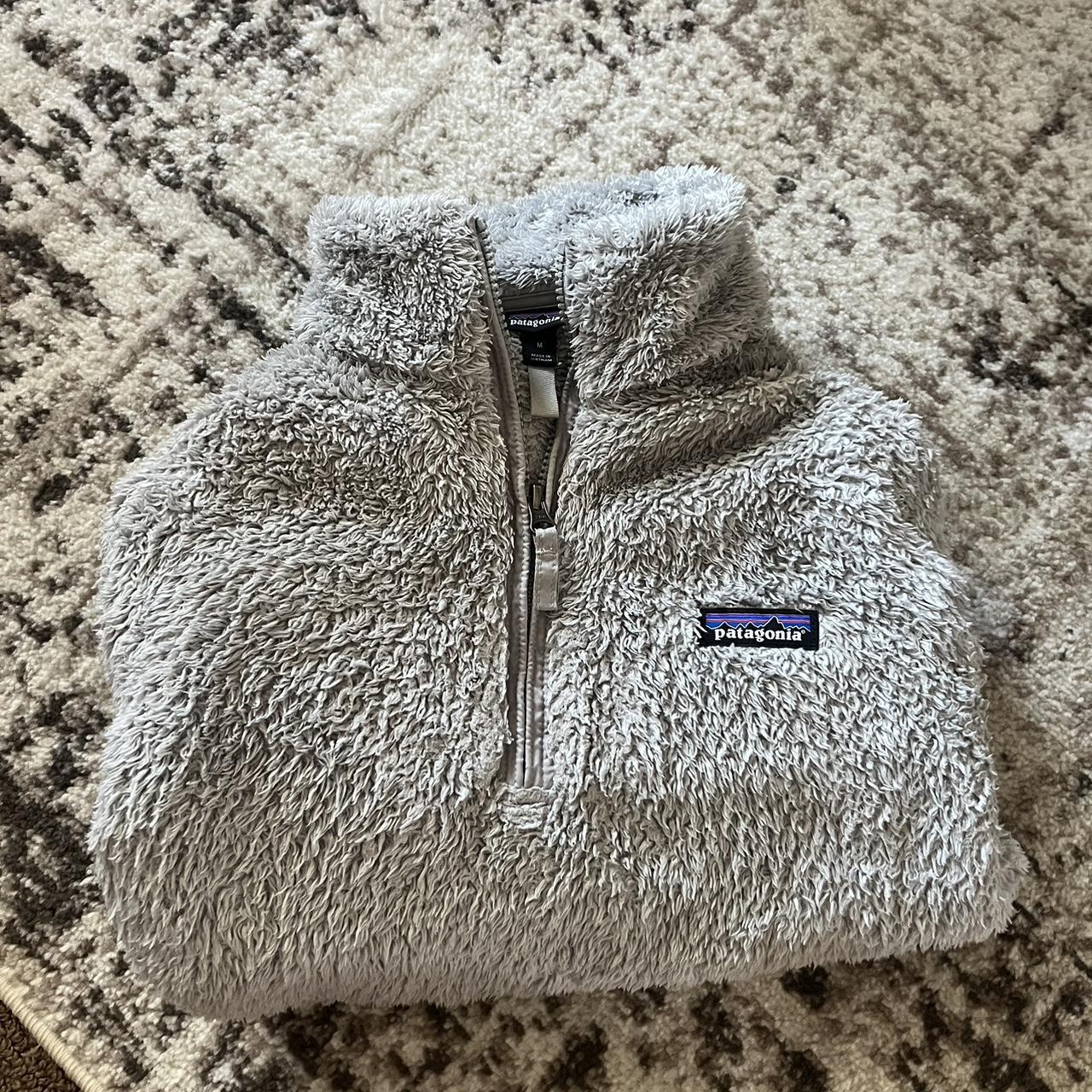 Patagonia grey fuzzy jacket online