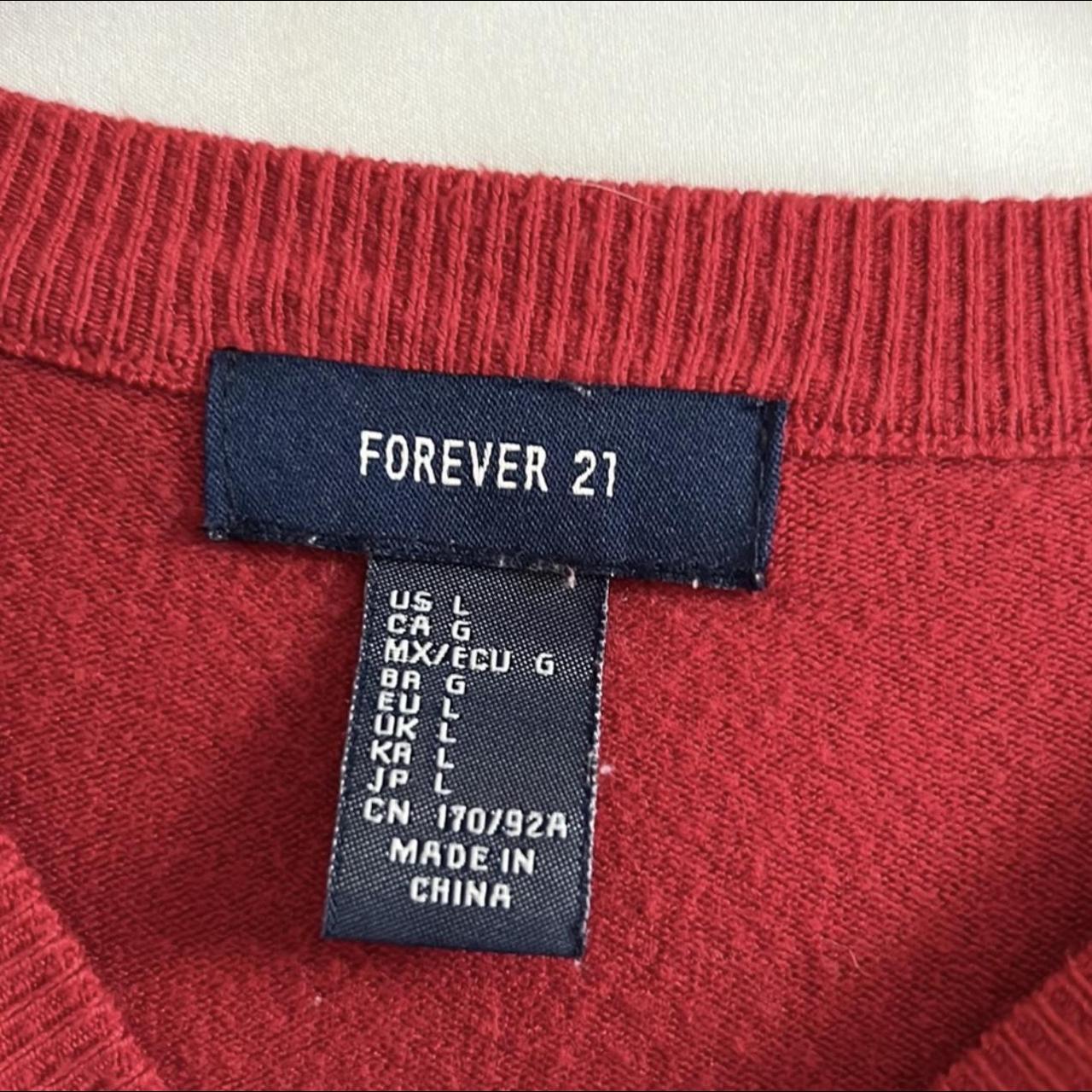 Forever 21 Red and White Jumper (2)