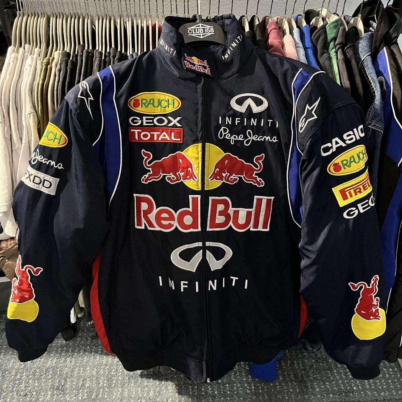 RedBull F1 NASCAR Racing Puffer jacket - Redbull... - Depop