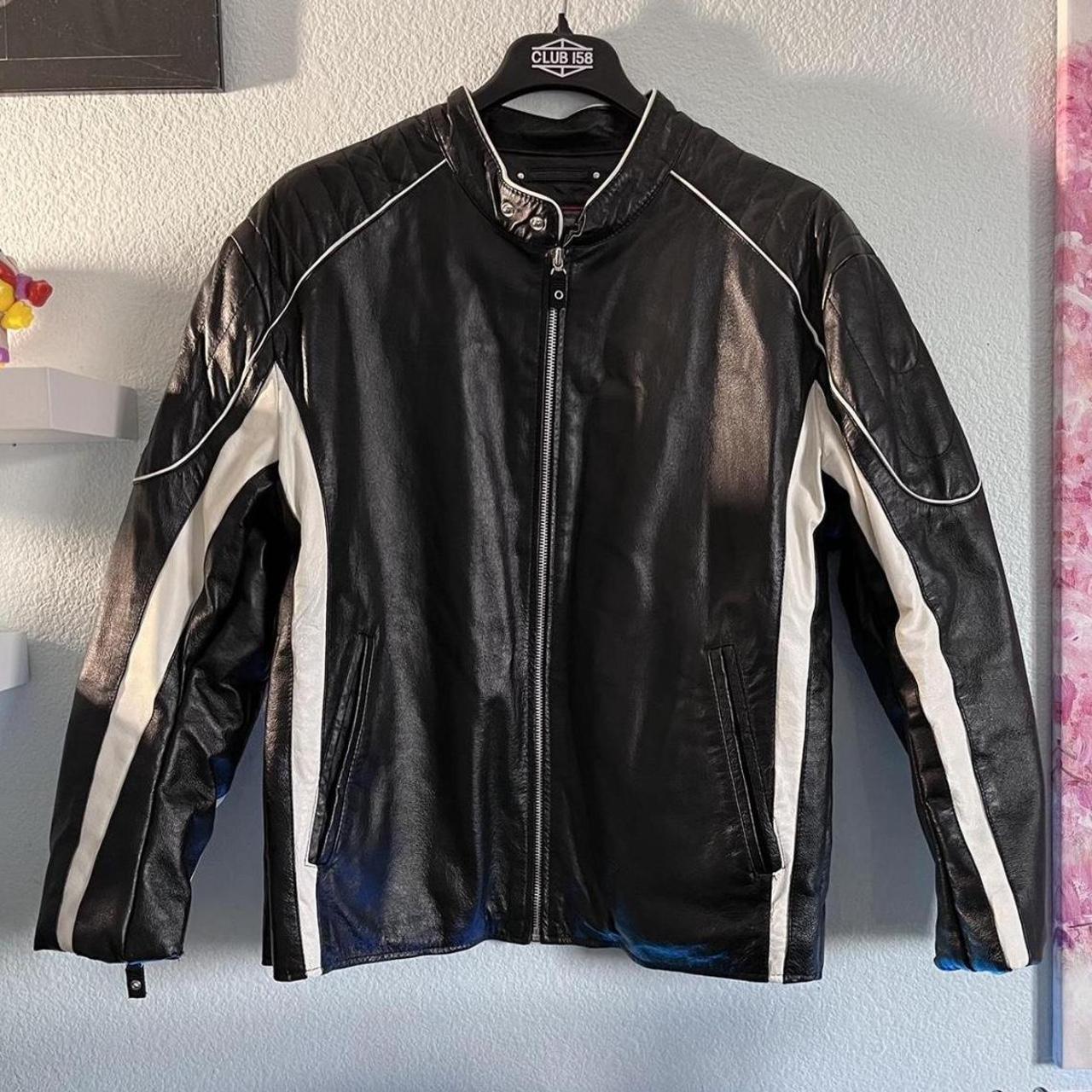 Wilson’s Leather Men's Black and White Jacket