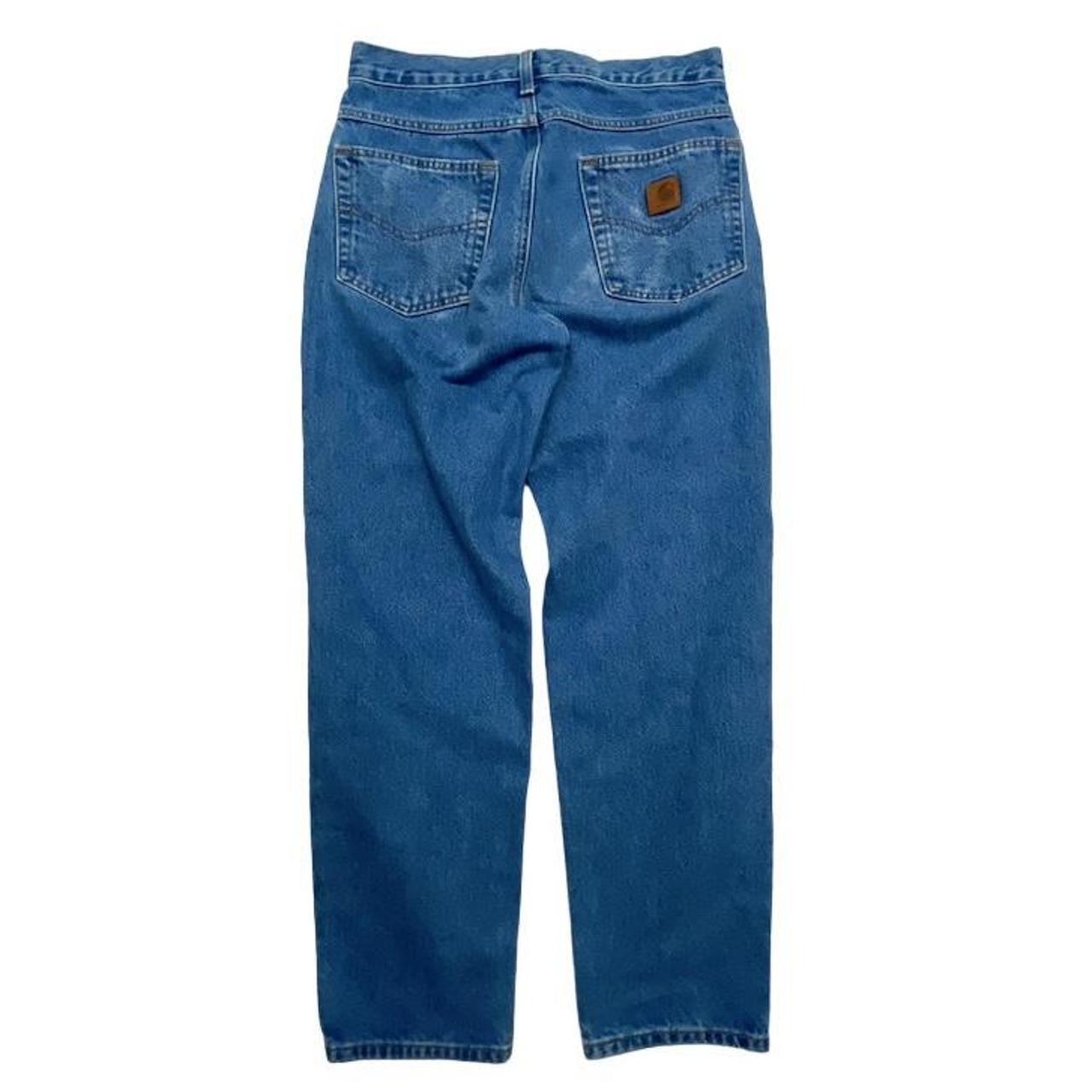 Carhartt Men's Blue Jeans | Depop