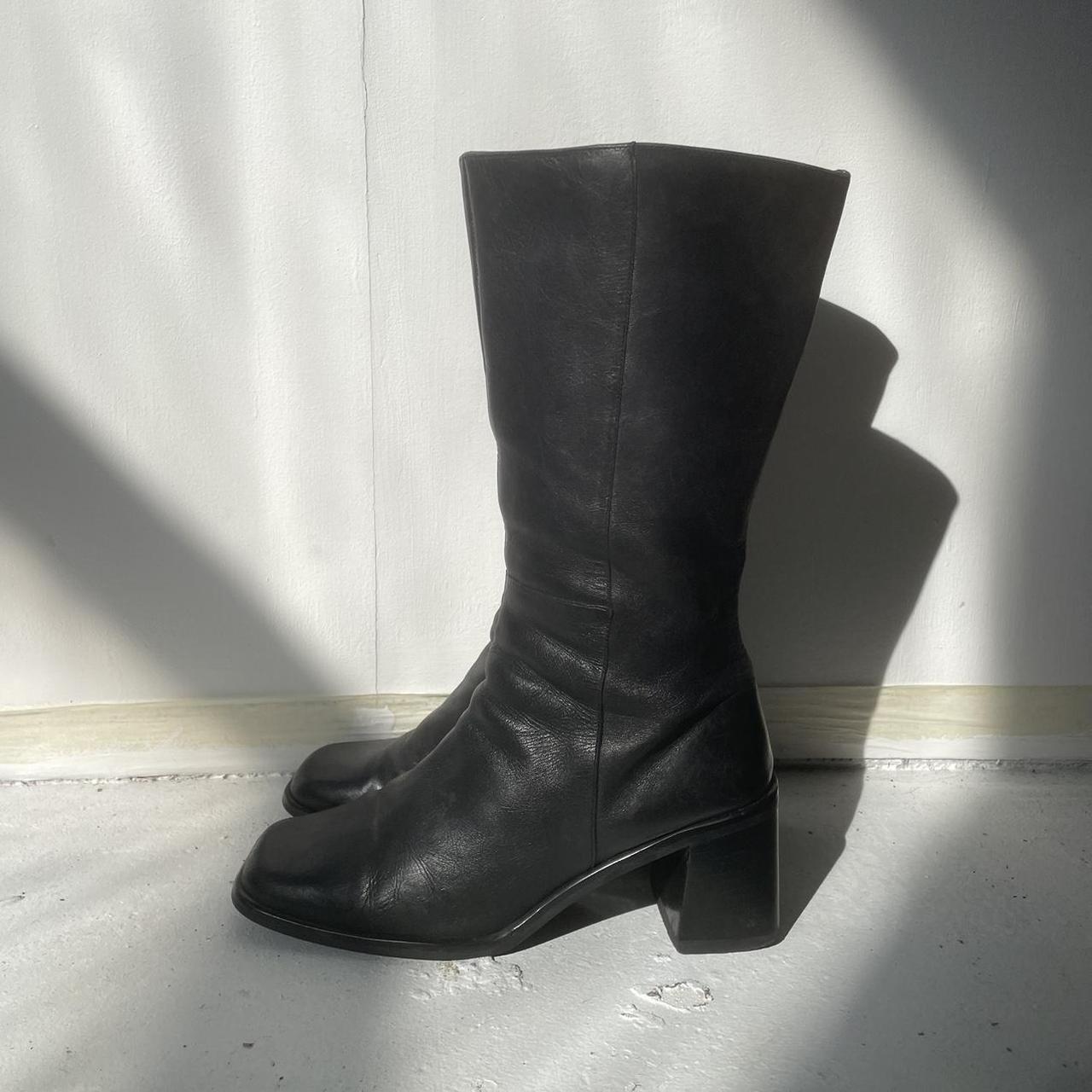 90s knee high platform boots