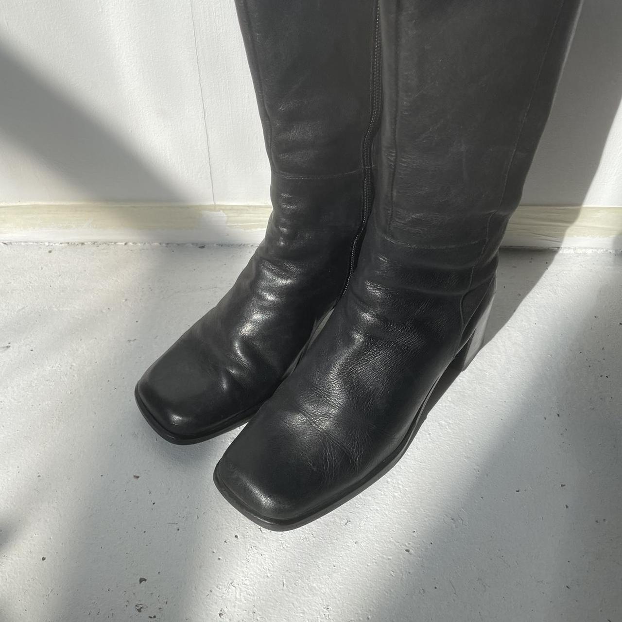 90s knee high platform boots