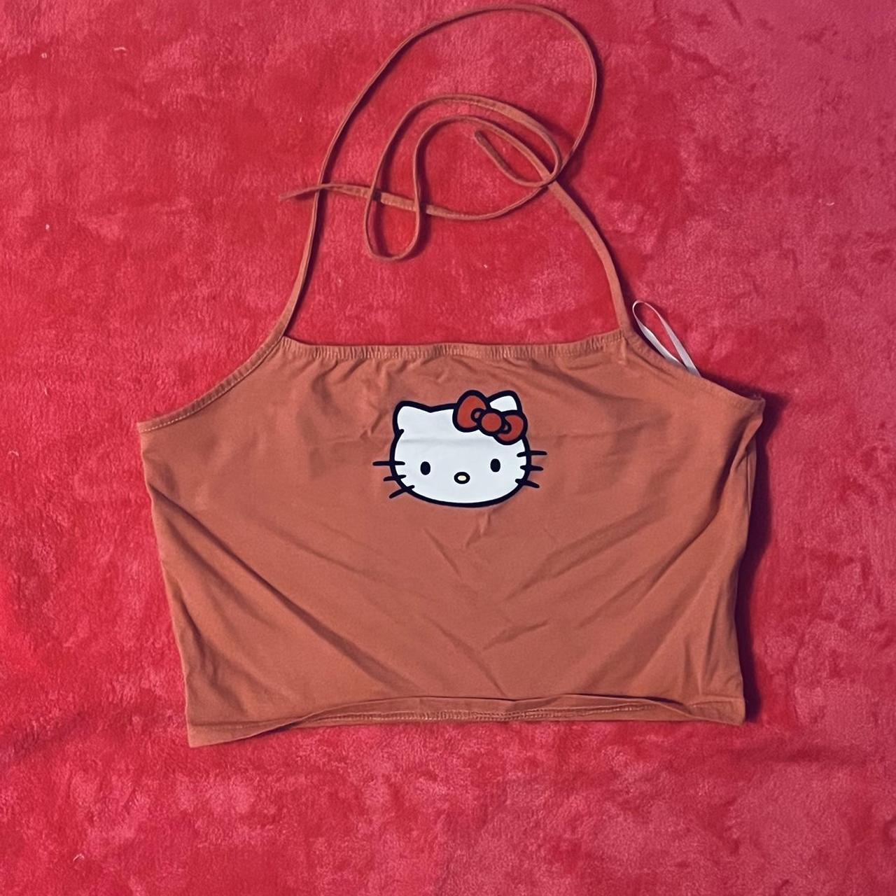 HELLO KITTY CROP TOP LIKE NEW - ONLY TRIED... - Depop