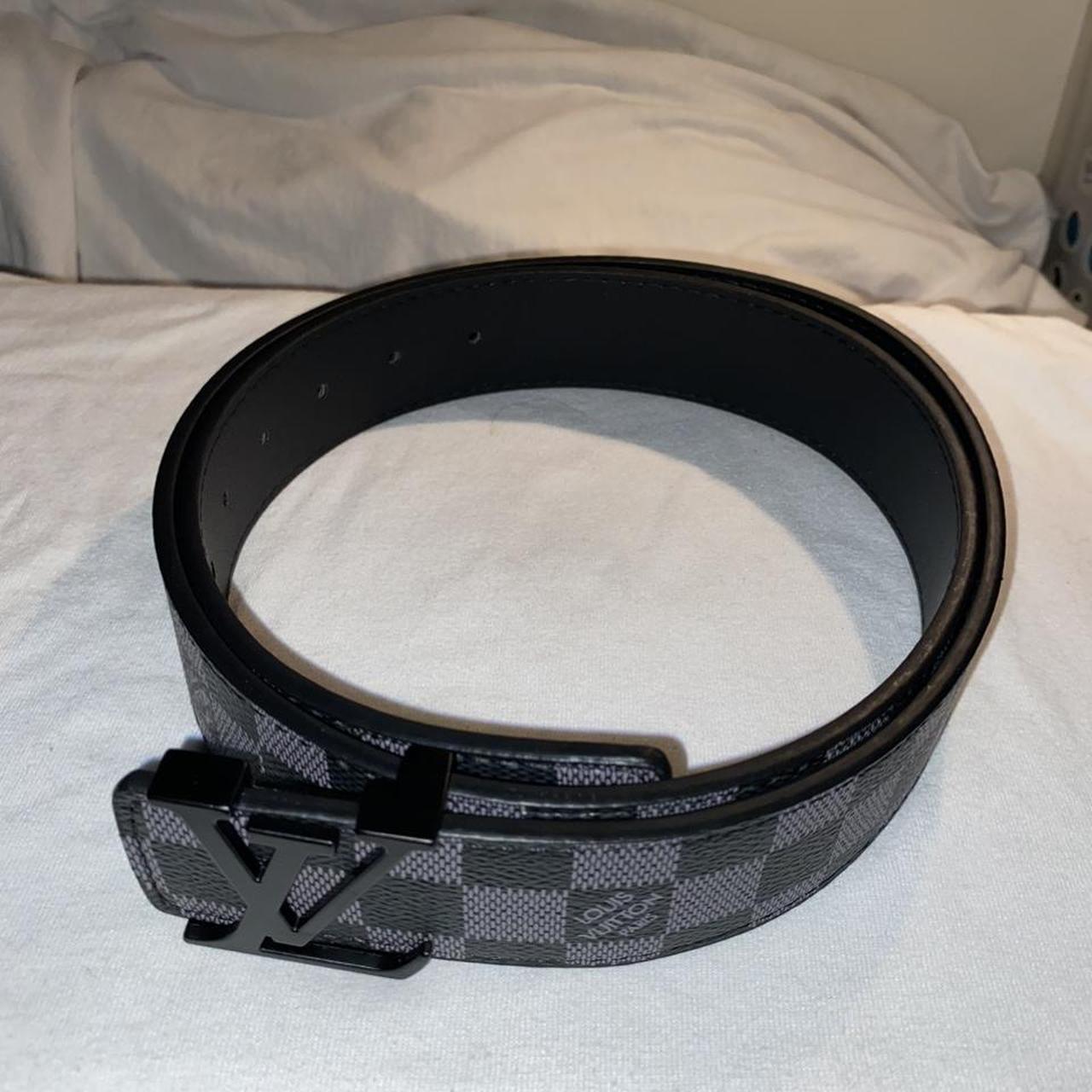 louis vuitton belt men blue