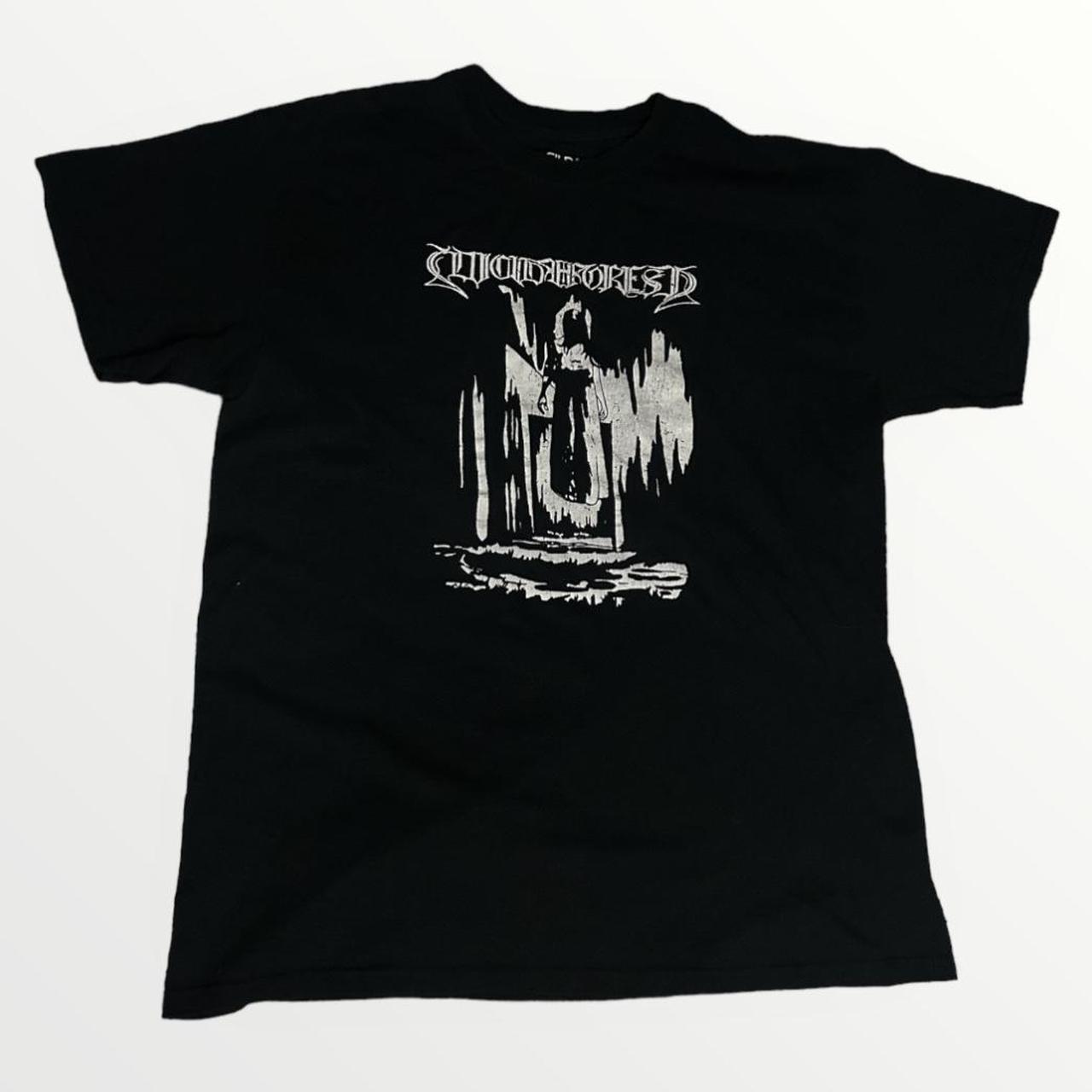 Affliction Angel Gothic Mens Black Shirt Size... - Depop