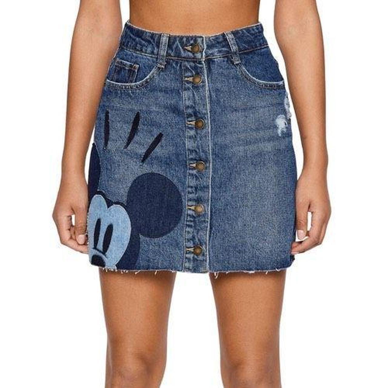 Mickey mouse denim store skirt