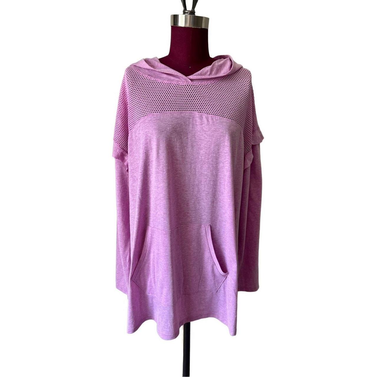 LANE BRYANT LIVI LILAC HOODIE ACTIVEWEAR TUNIC TOP - Depop