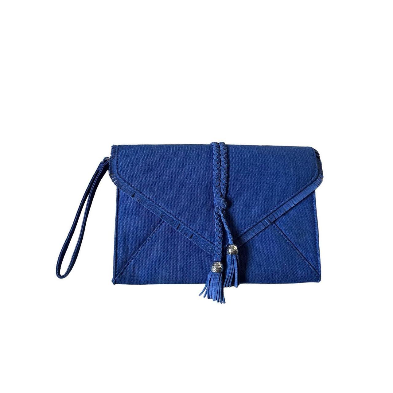 Small Clutch Bag in Navy Suede with Cross Body Option - Personalised -  Handmade in England by Will Bees Bespoke