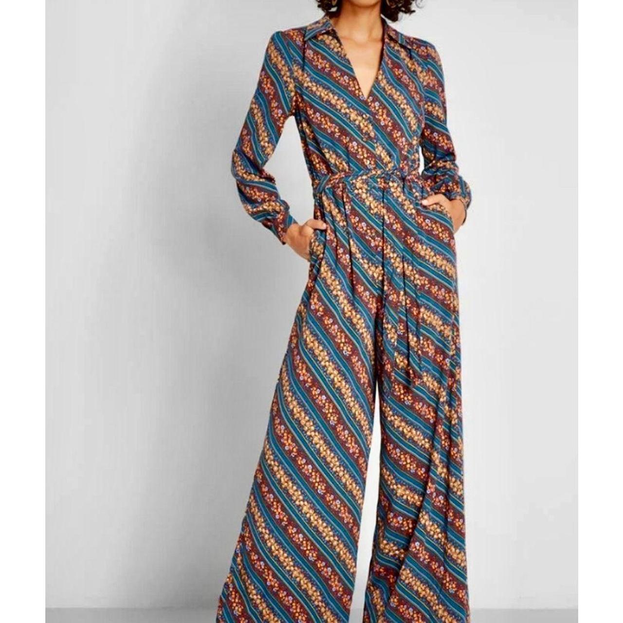 Modcloth Everything & More Floral Jumpsuit - sale S