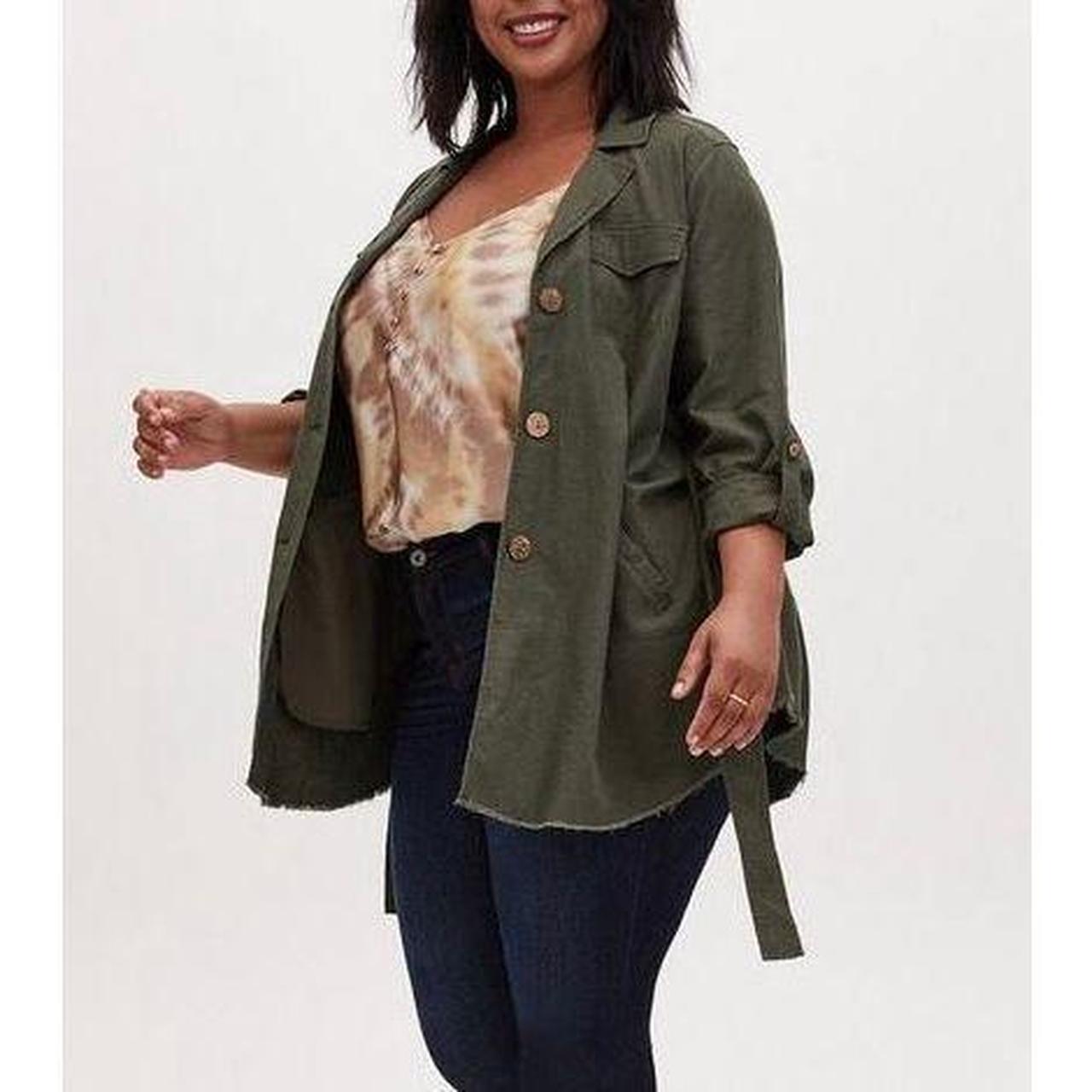 Torrid hotsell green jacket