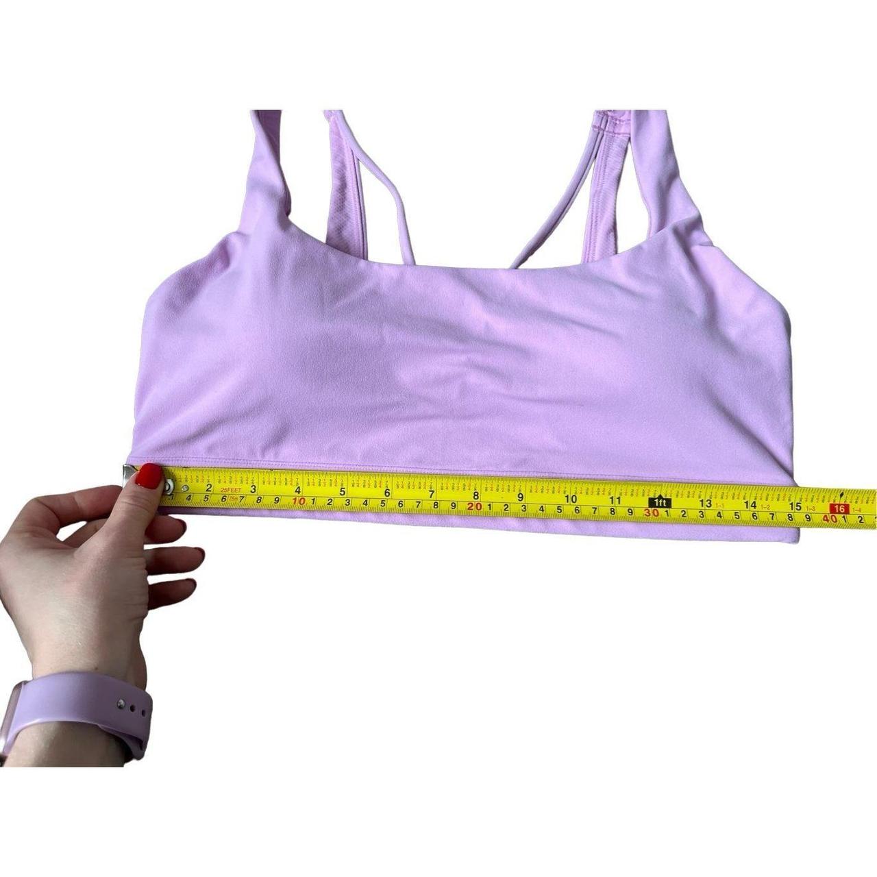Athleta Lavender Sports Bra size L Exhale Strappy - Depop