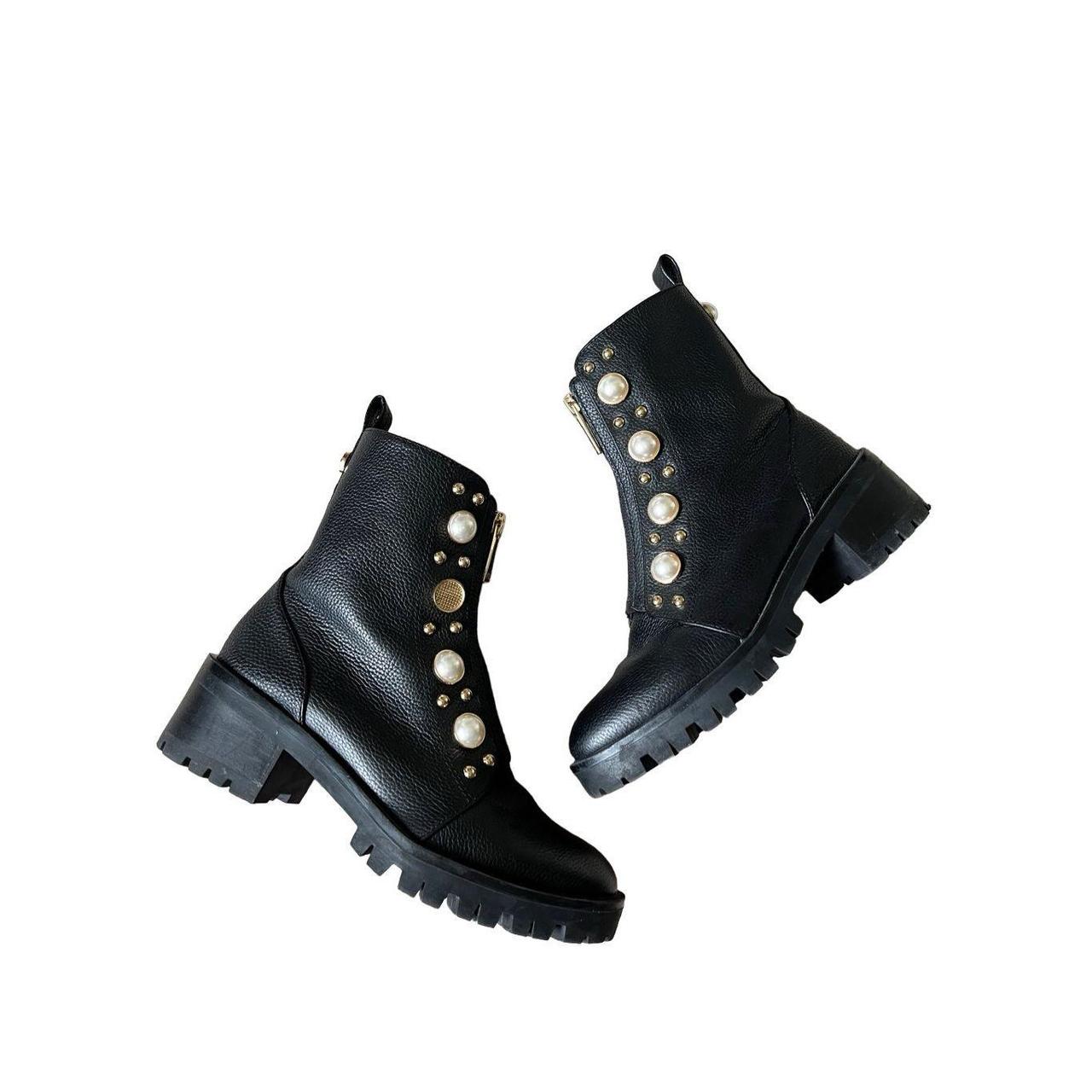 Karl lagerfeld pearl boots best sale