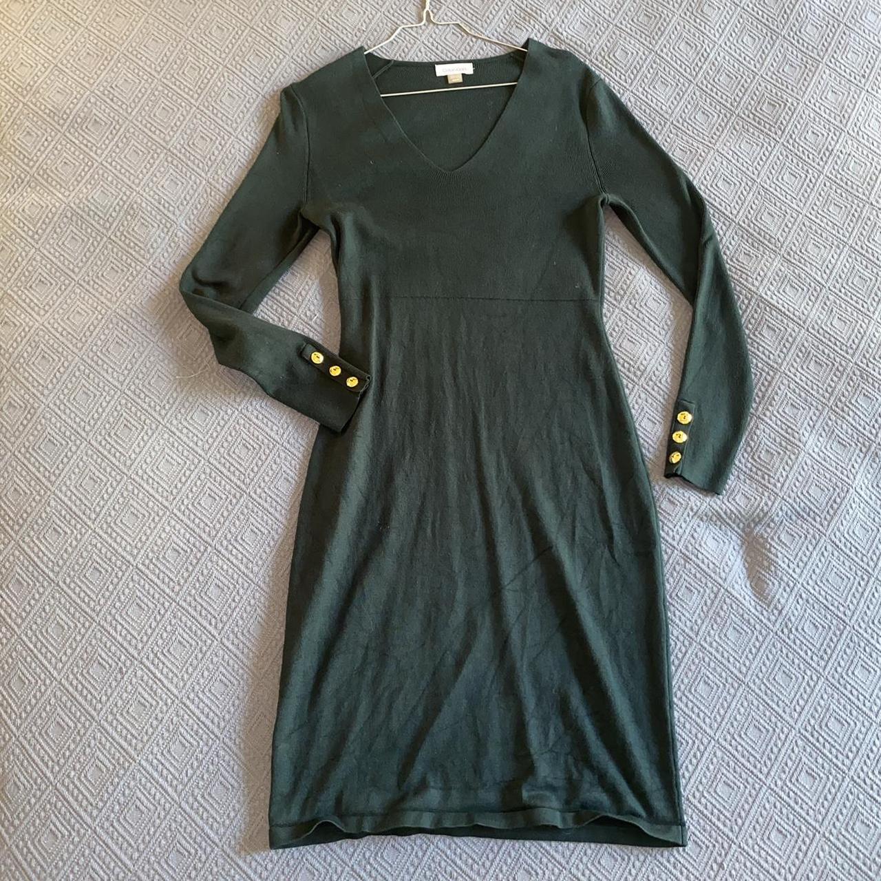 Calvin Klein forest green sweater dress size S