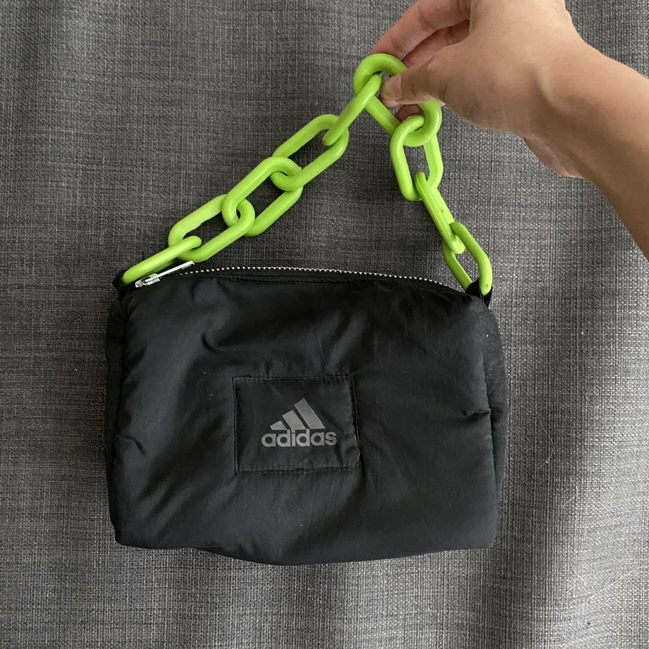 Adidas Women's Black and Green Bag