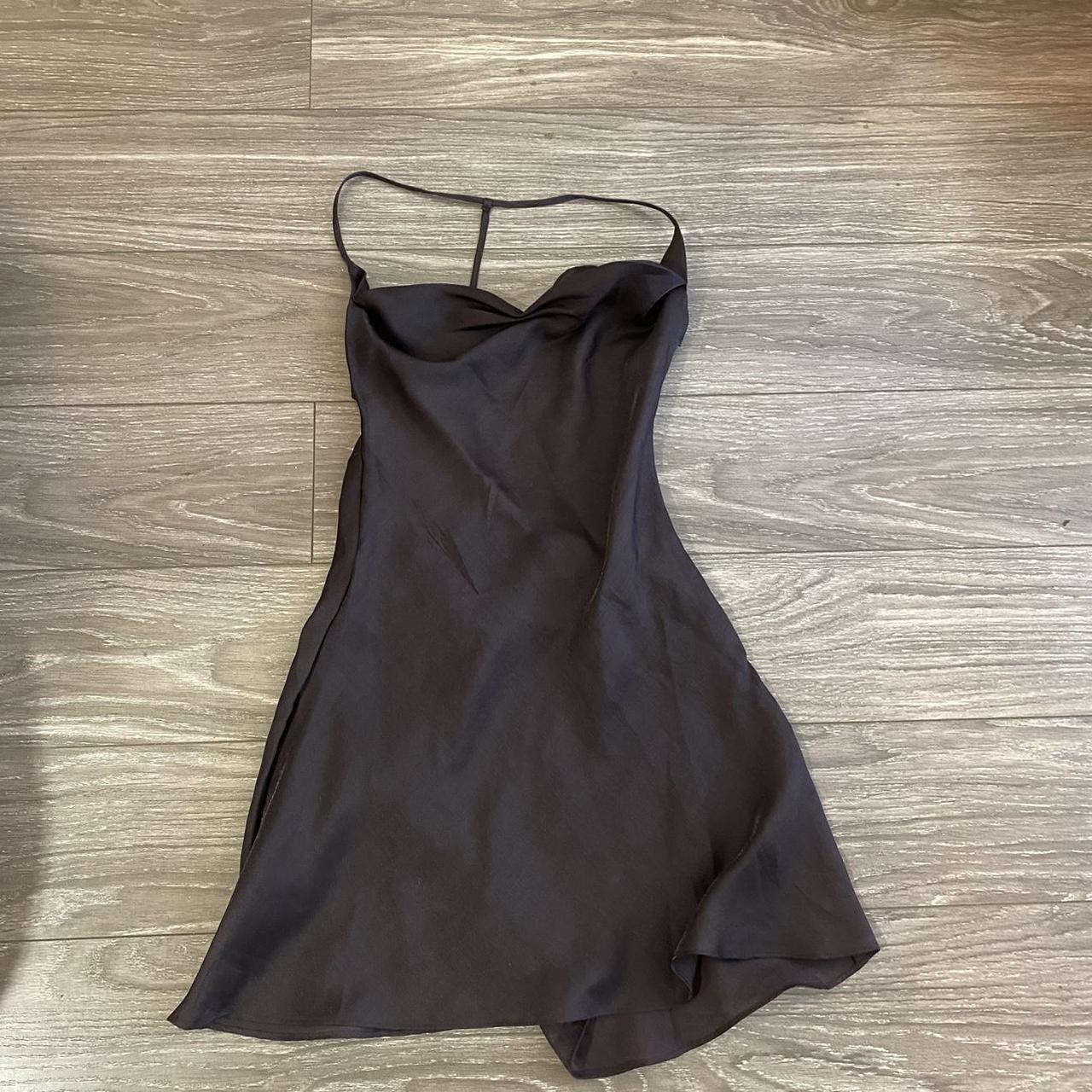 Danielle Guizio Women's Brown Dress | Depop