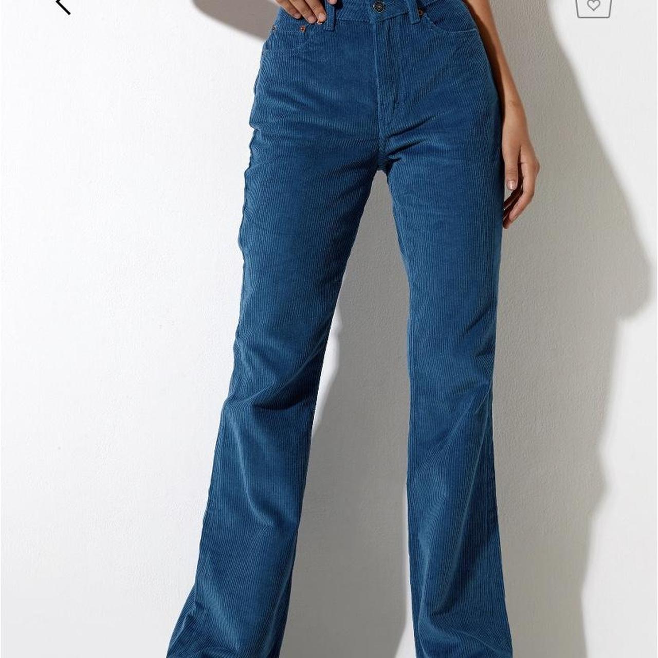 Bootleg Cord blue jeans from Motel Rocks Size Small... Depop