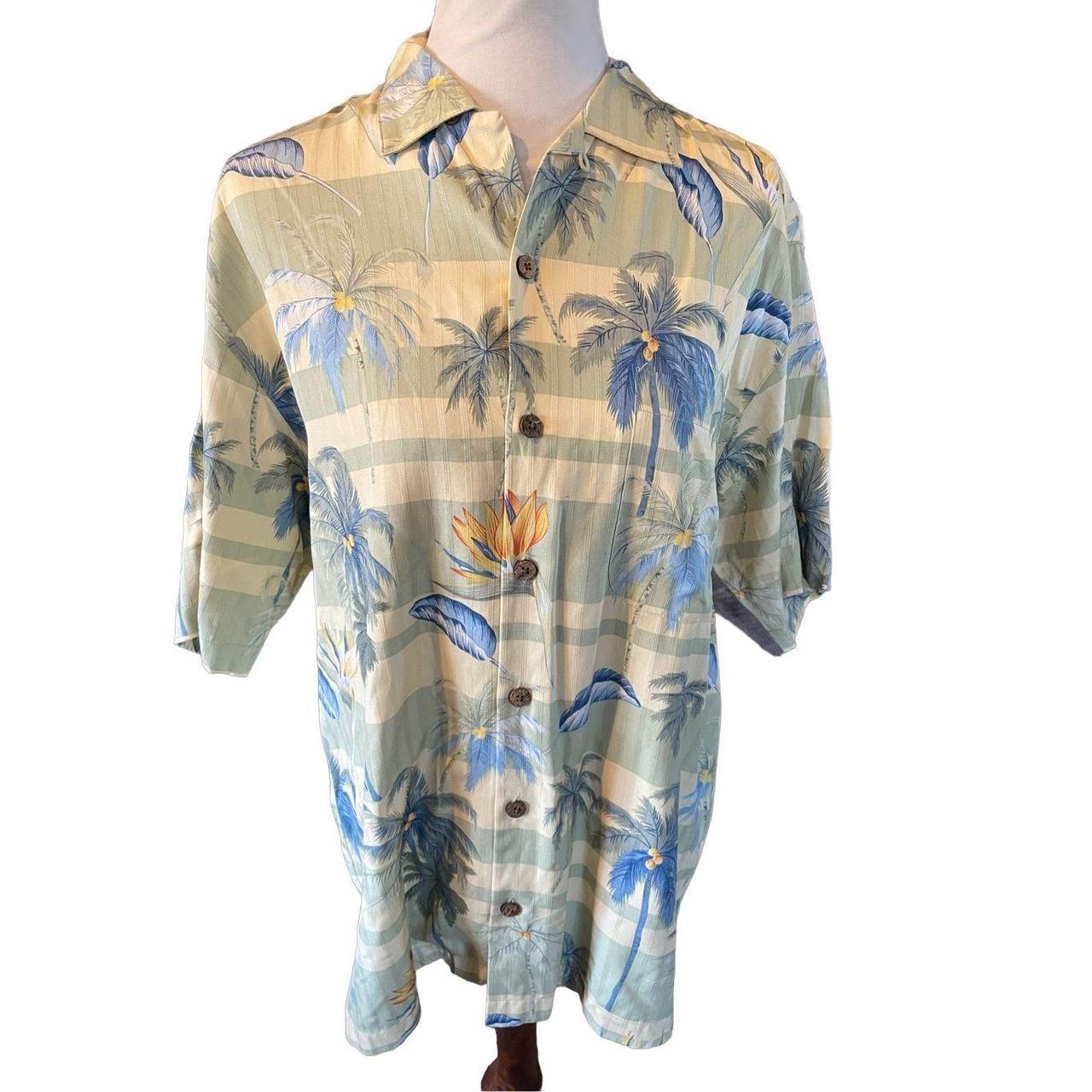 Tommy Bahama Hawaiian Shirt Mens Large Short Sleeve - Depop