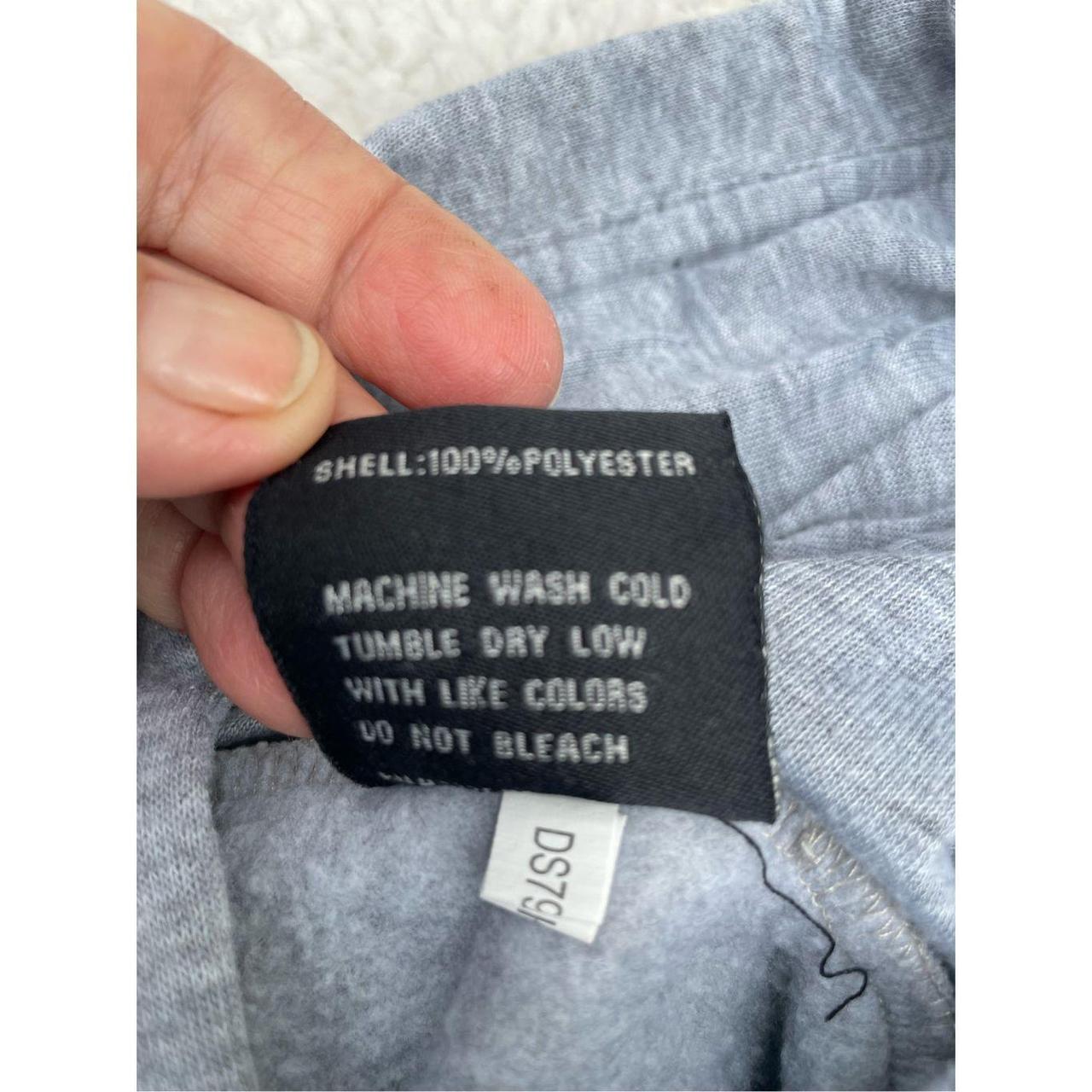 This Cali Gray Hoodie with Black Lettering Size 5 - Depop