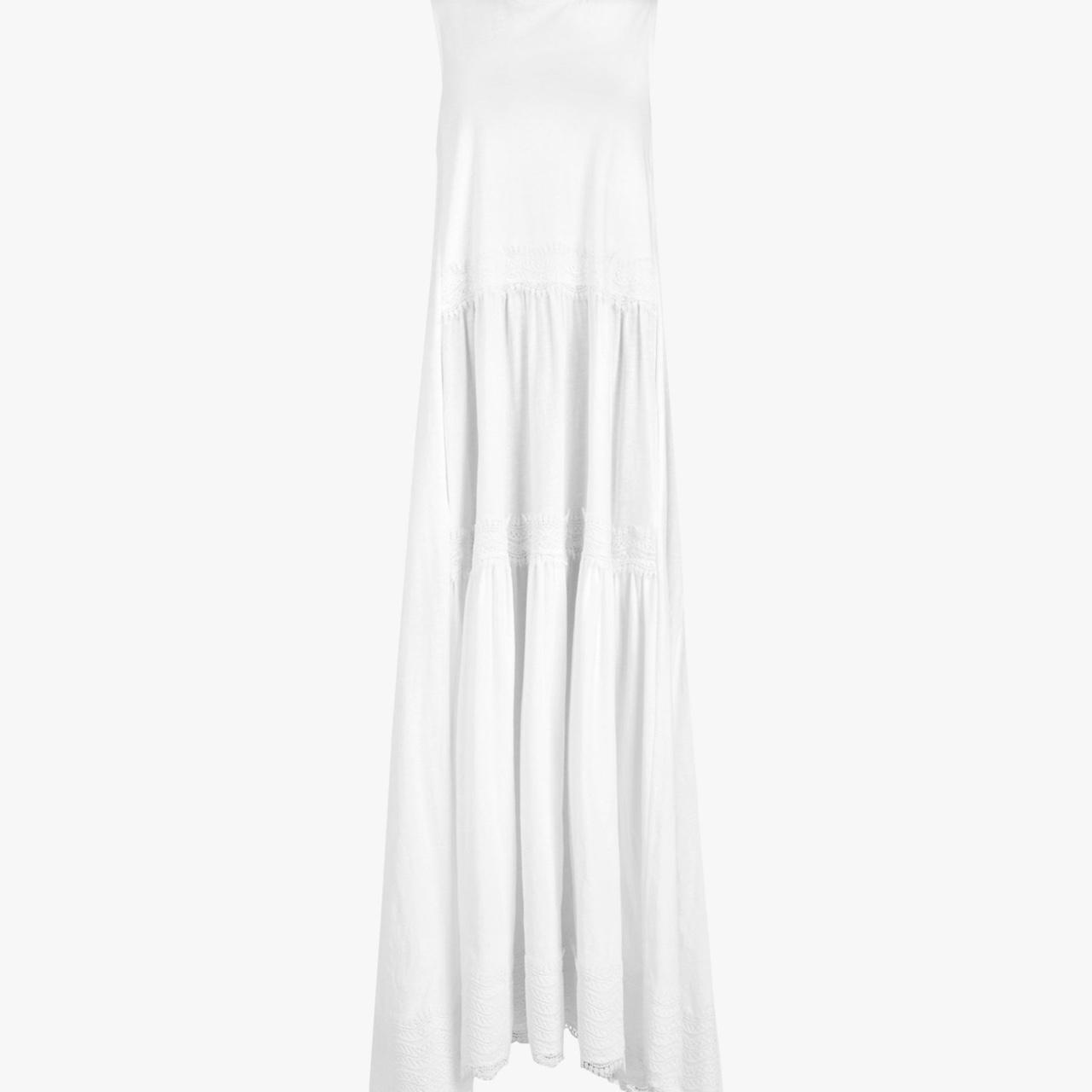 AllSaints Women's White Dress Depop